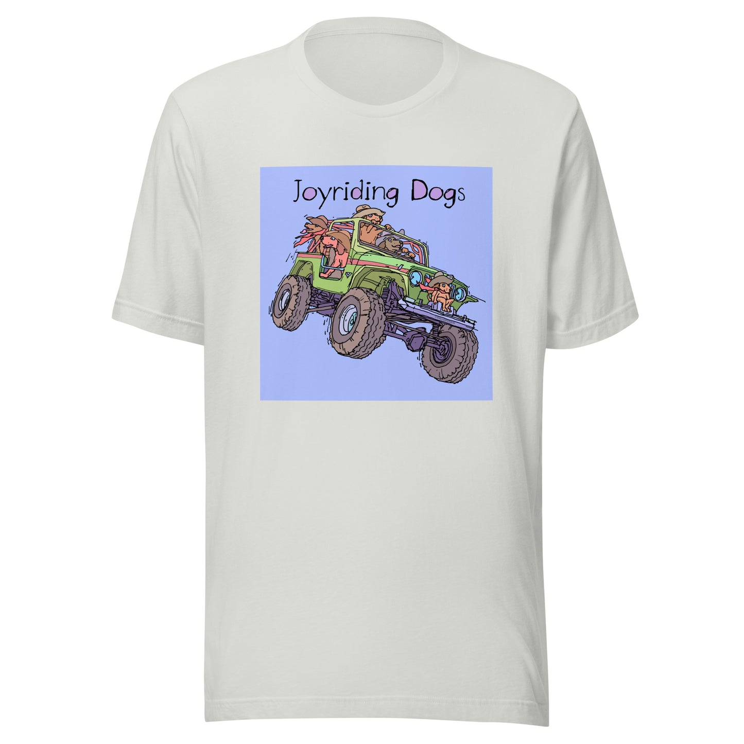 Cowboy Joyriding Dogs - Green Jeep - Unisex t-shirt