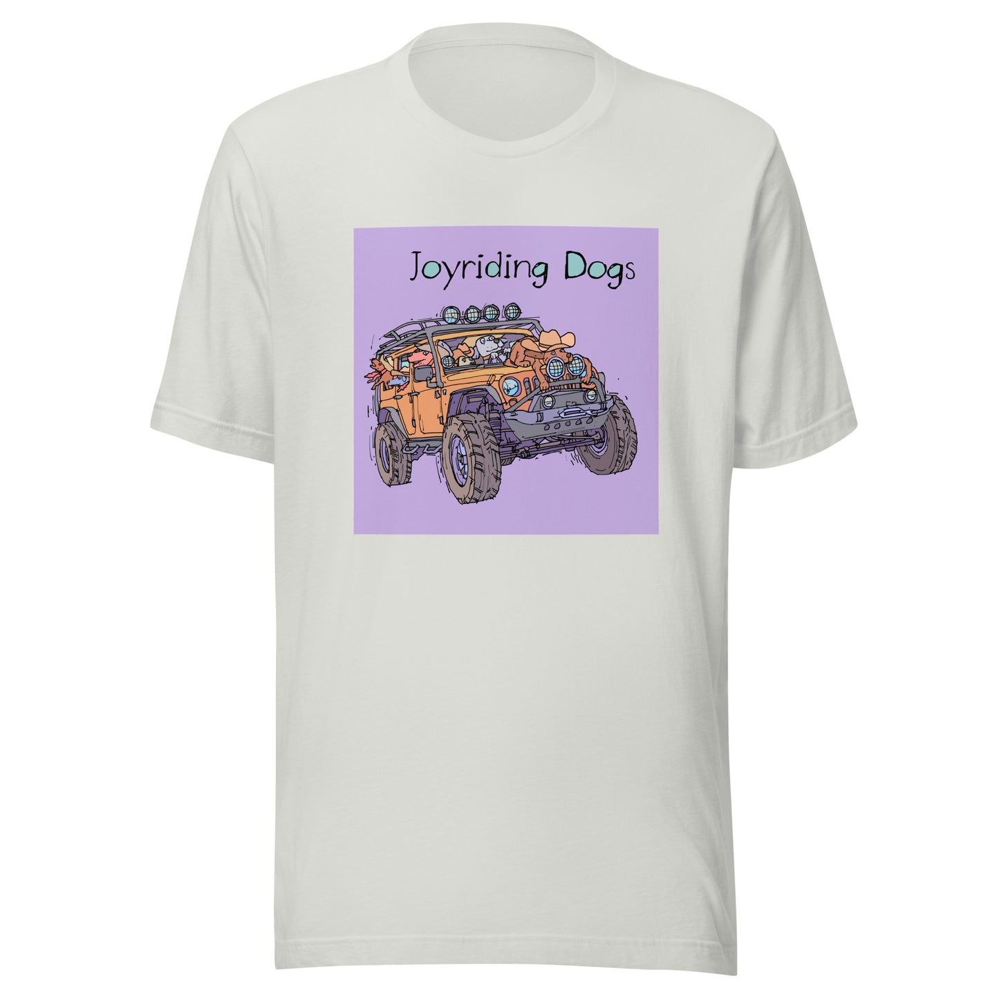 Cowboy Joyriding Dogs - Yellow Jeep - Unisex t-shirt