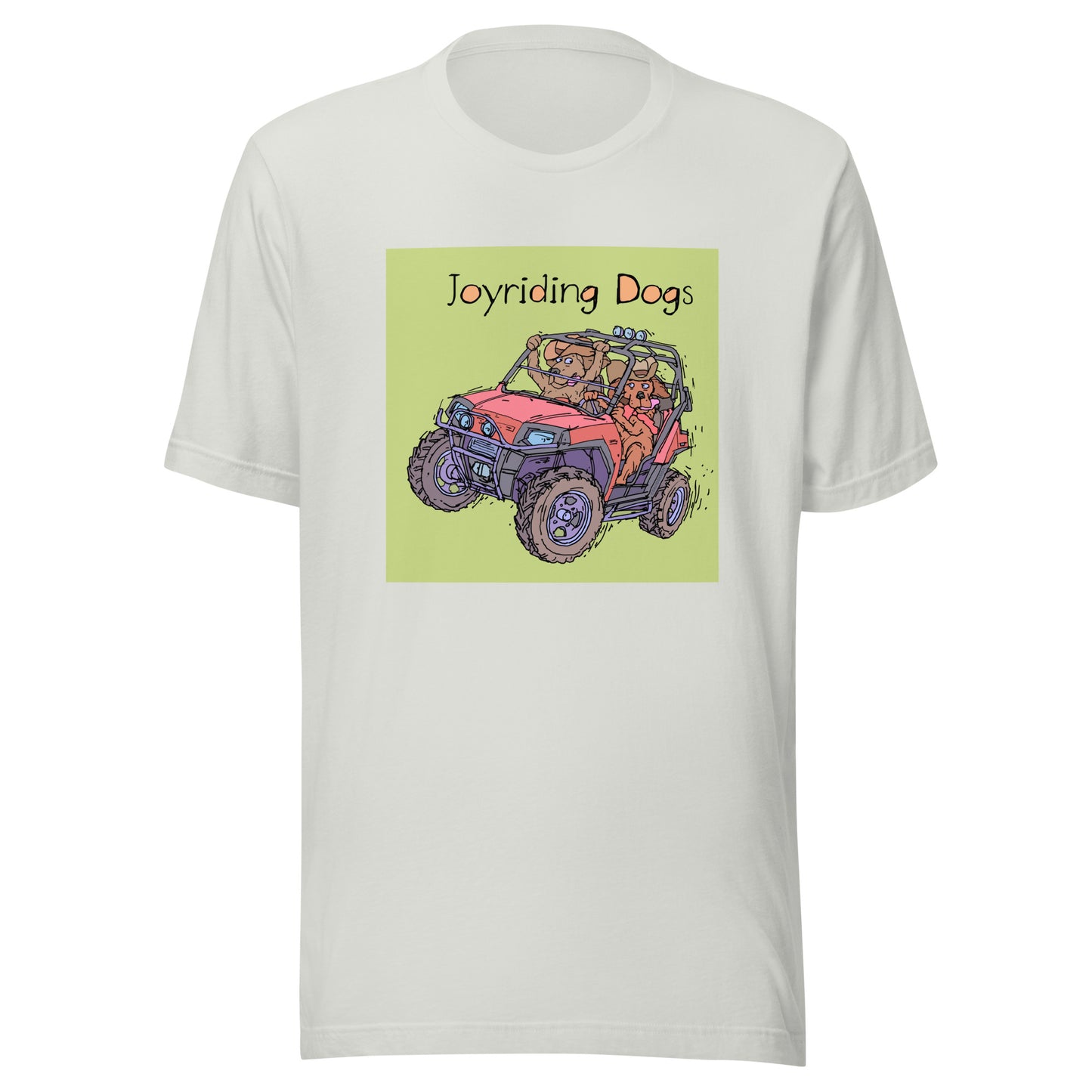 Cowboy Joiyriding Dogs - Two Riders in One Red ATV - Unisex t-shirt