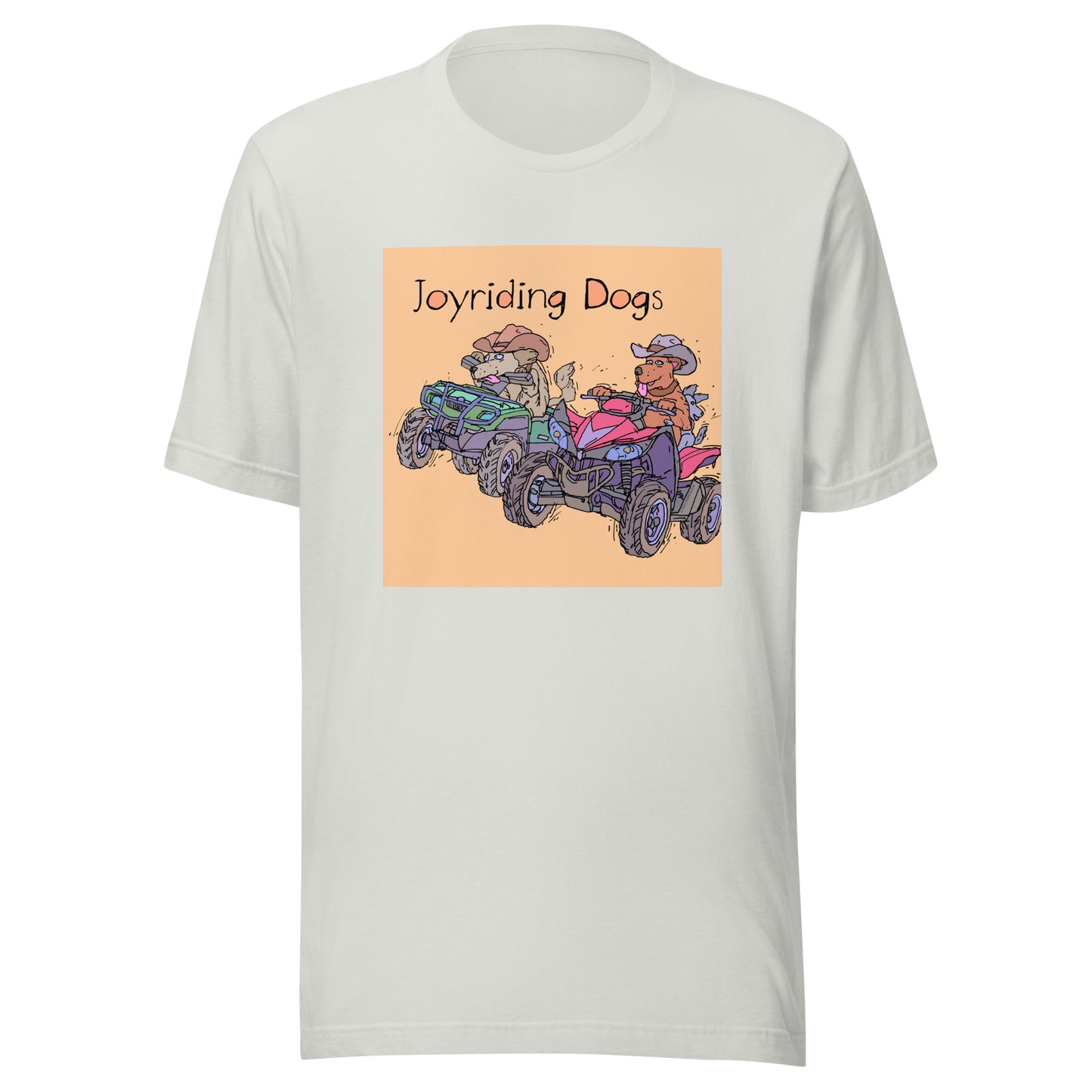Cowboy Joyriding Dogs - Two ATVs - Unisex t-shirt