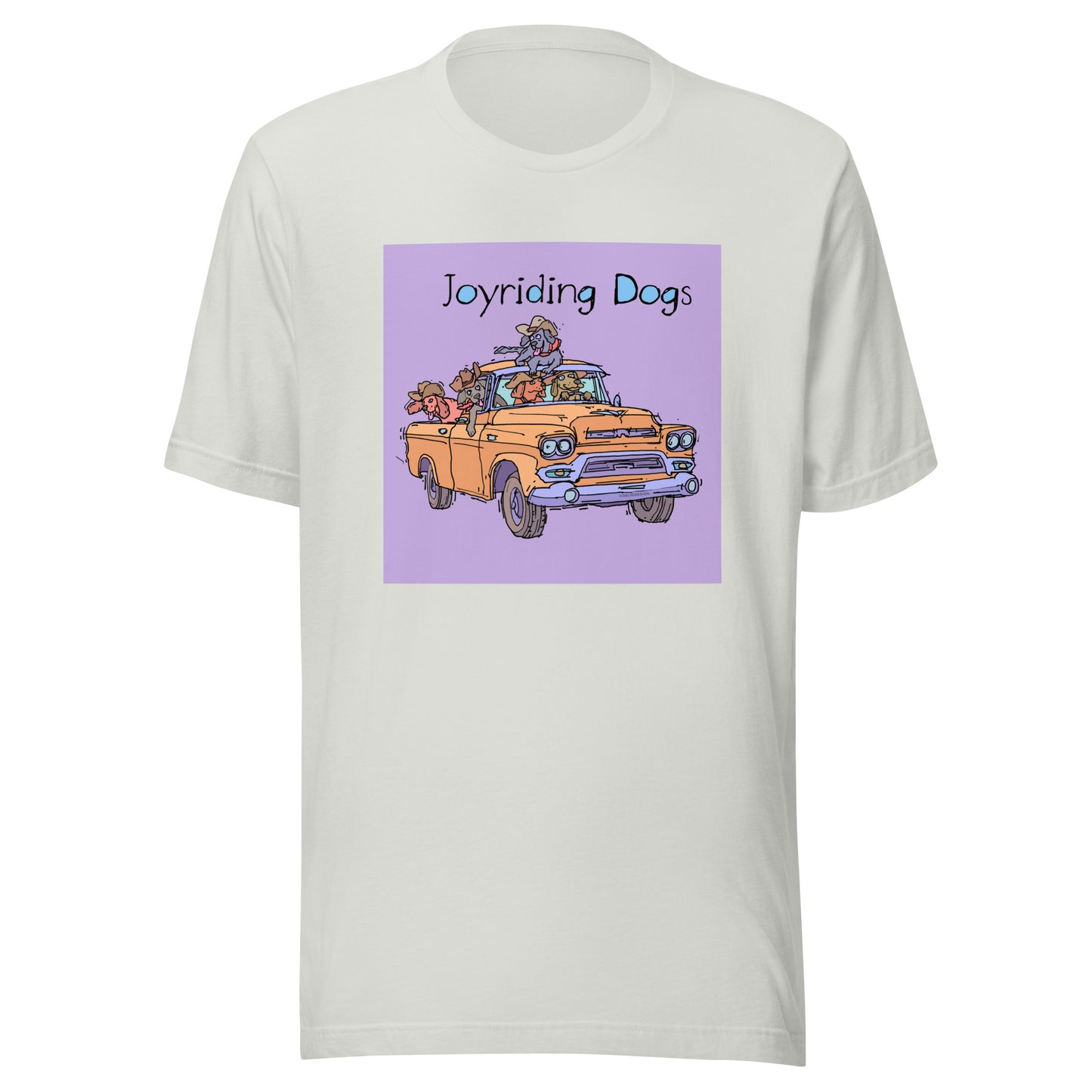 Cowboy Joyriding Dogs - Yellow Pickup - Unisex t-shirt