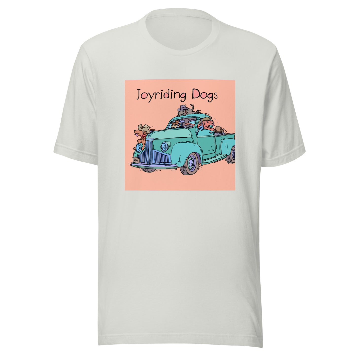 Cowboy Joyriding Dogs - Green Pickup - Unisex t-shirt
