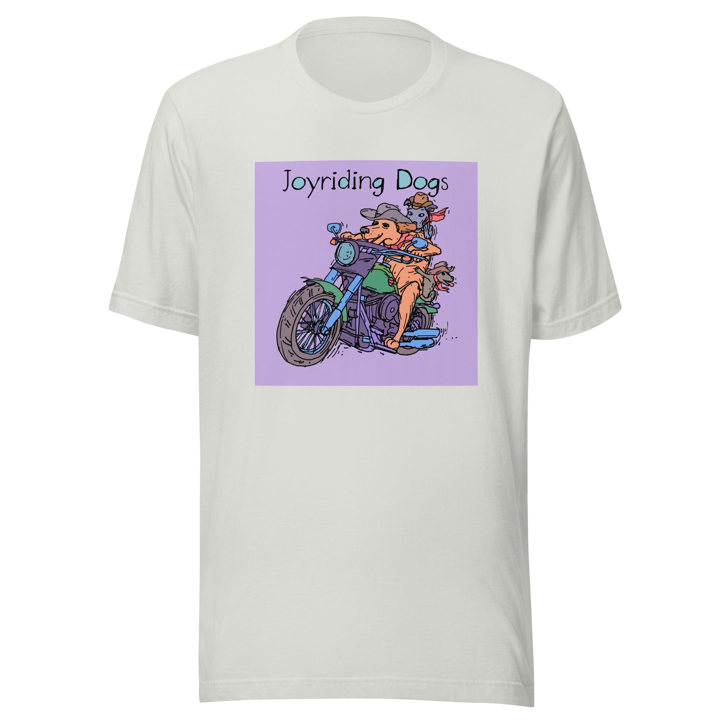 Cowboy Joyriding Dogs - Two Riders Green Motorcycle - Unisex t-shirt