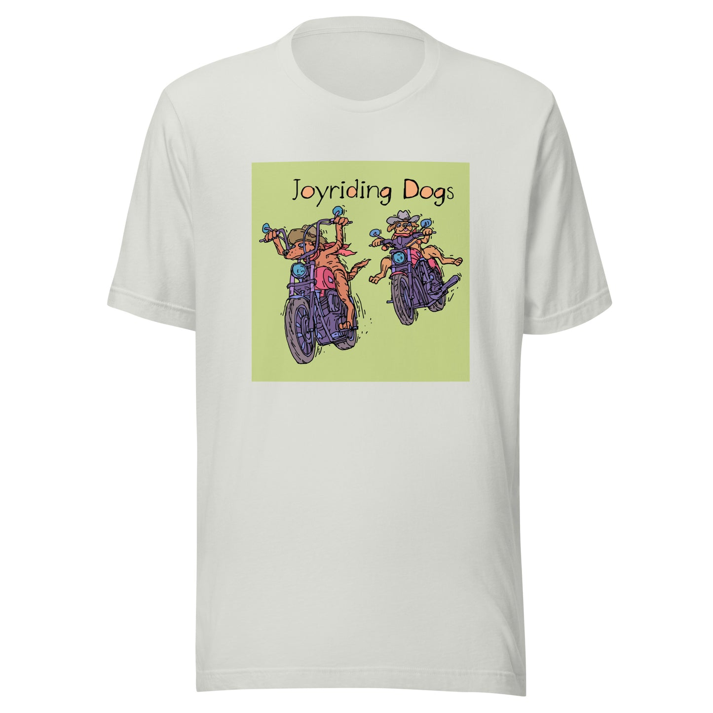 Cowboy Joyriding Dogs - Two Motorcycles - Unisex t-shirt