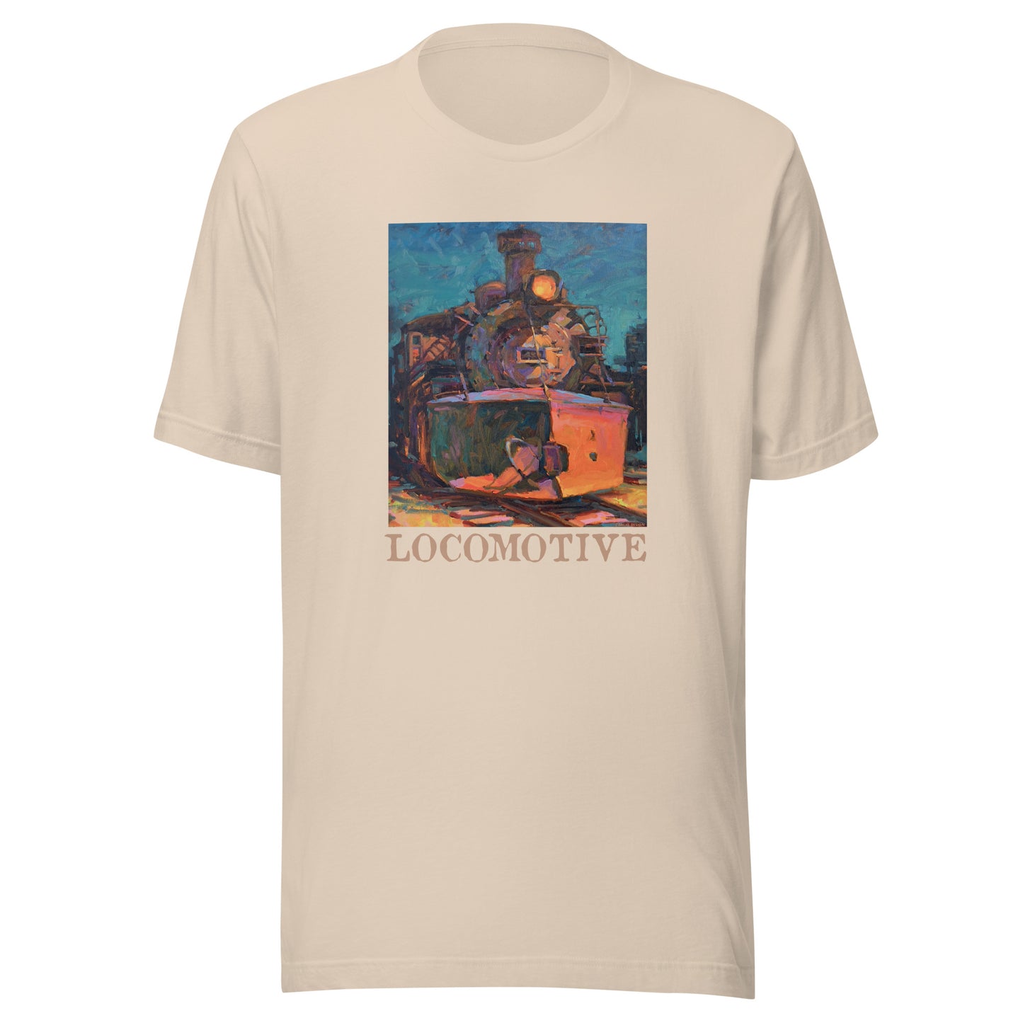 Cumbres Toltec Locomotive - text - Unisex t-shirt