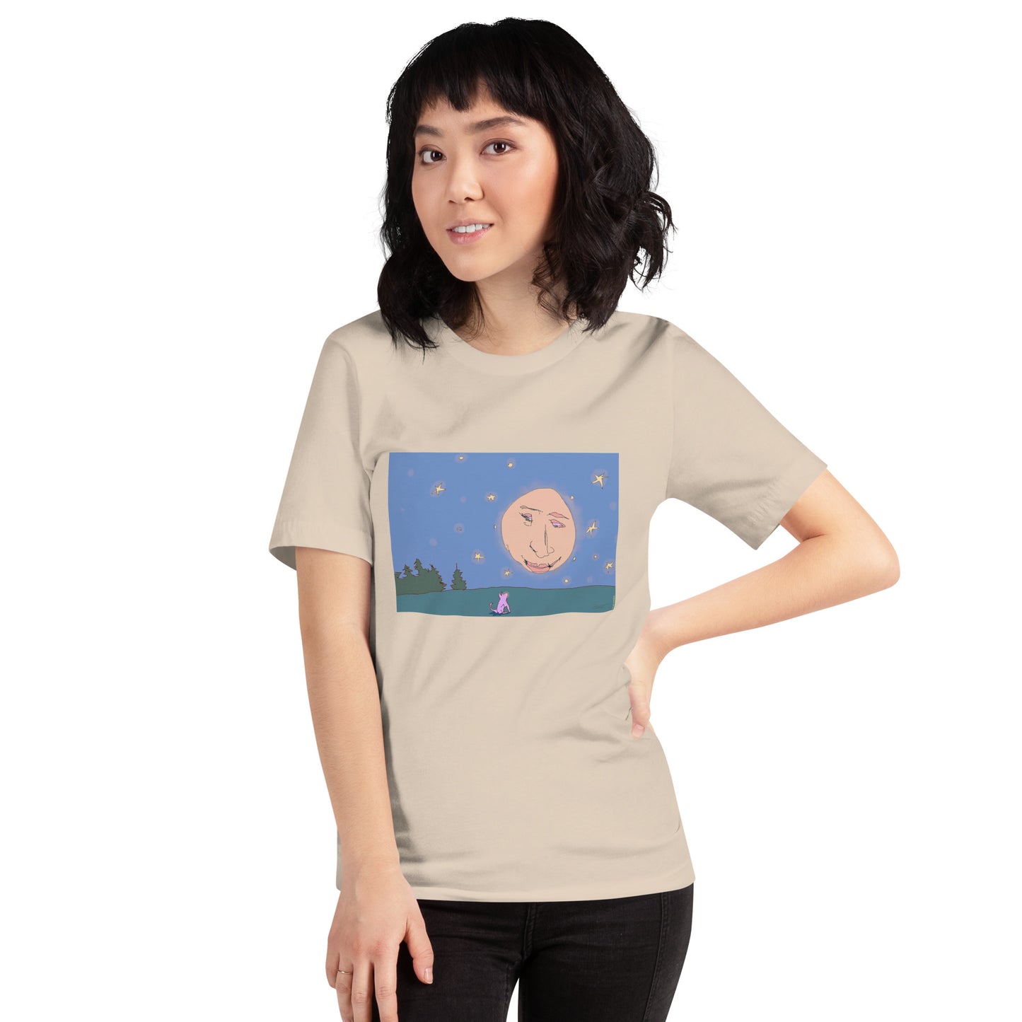 Quiet Conversation with the Moon - Unisex t-shirt