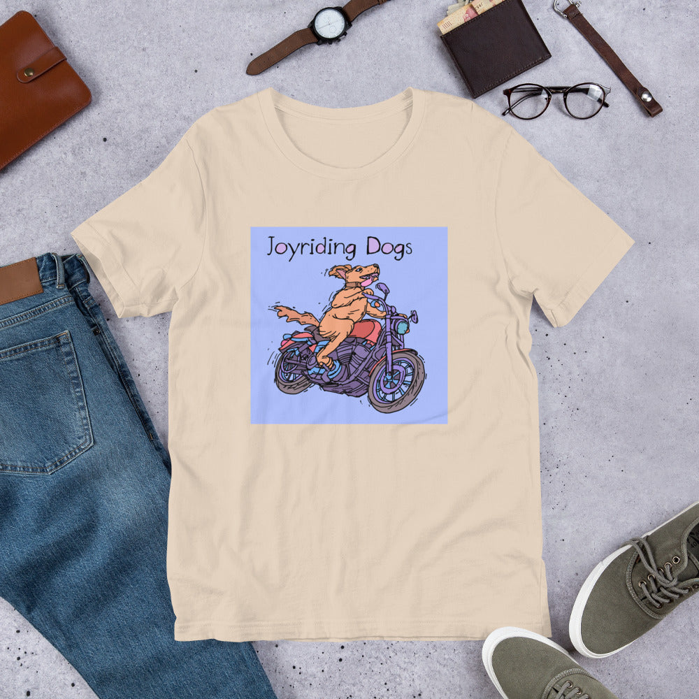Joyriding Dogs - One Rider Red Motorcycle - Unisex t-shirt