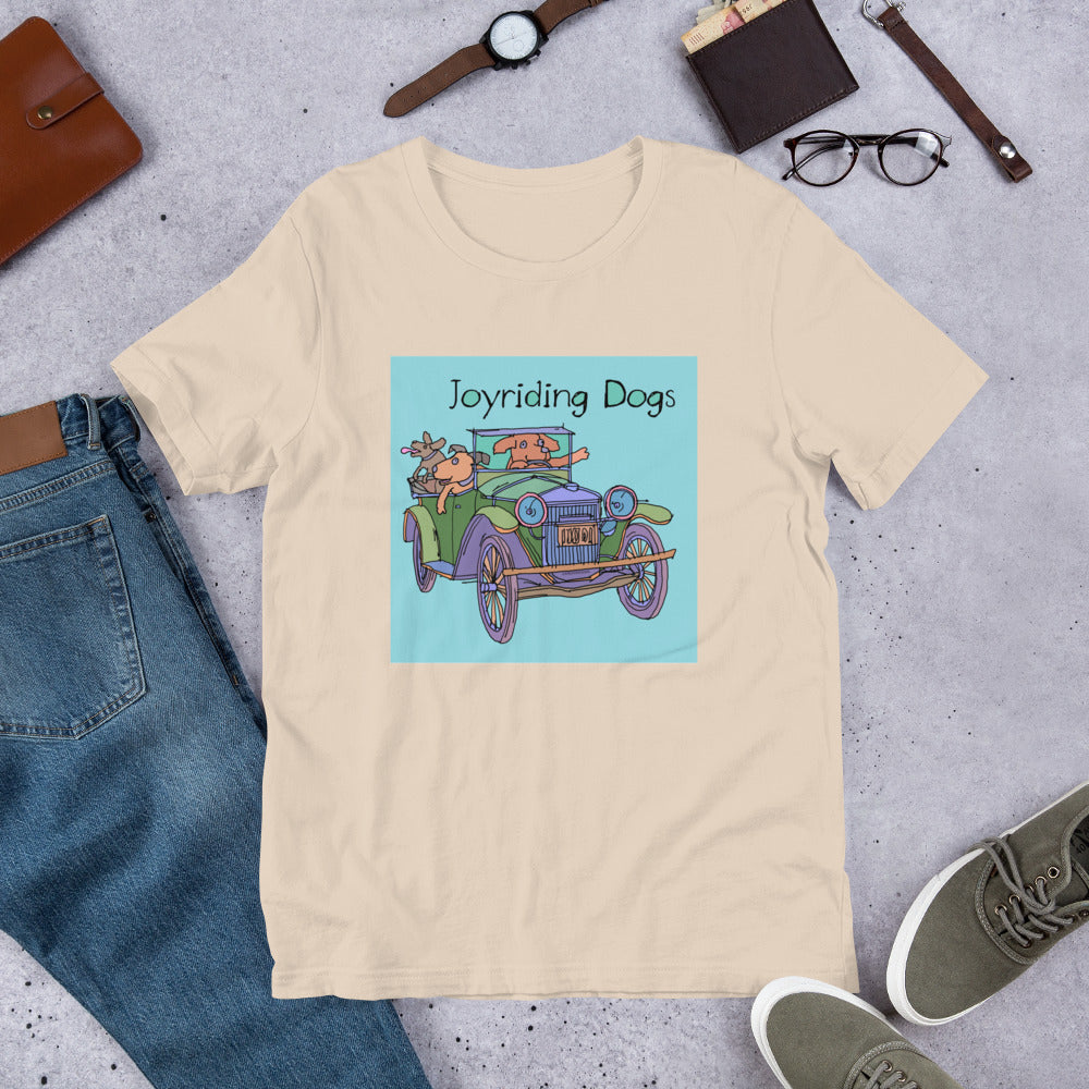 Joyriding Dogs - Green Car - Unisex t-shirt