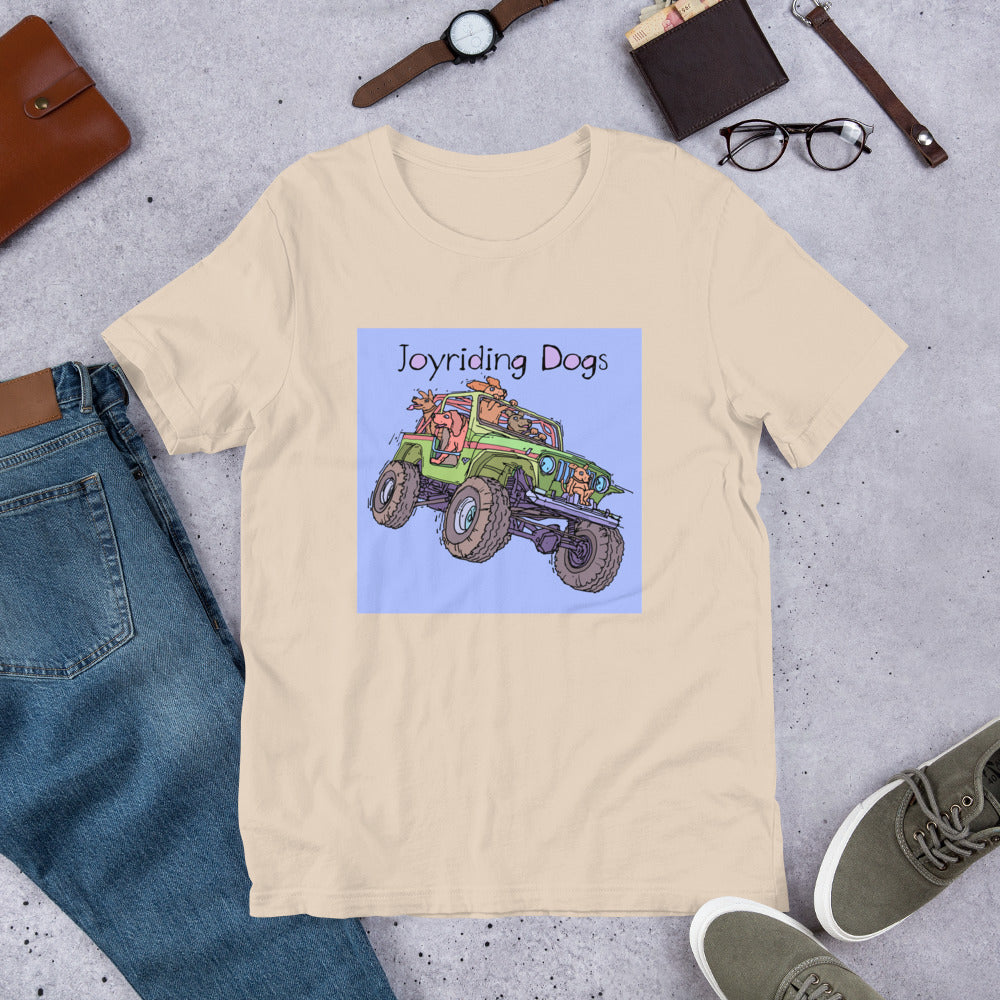 Joyriding Dogs - Green Jeep - Unisex t-shirt