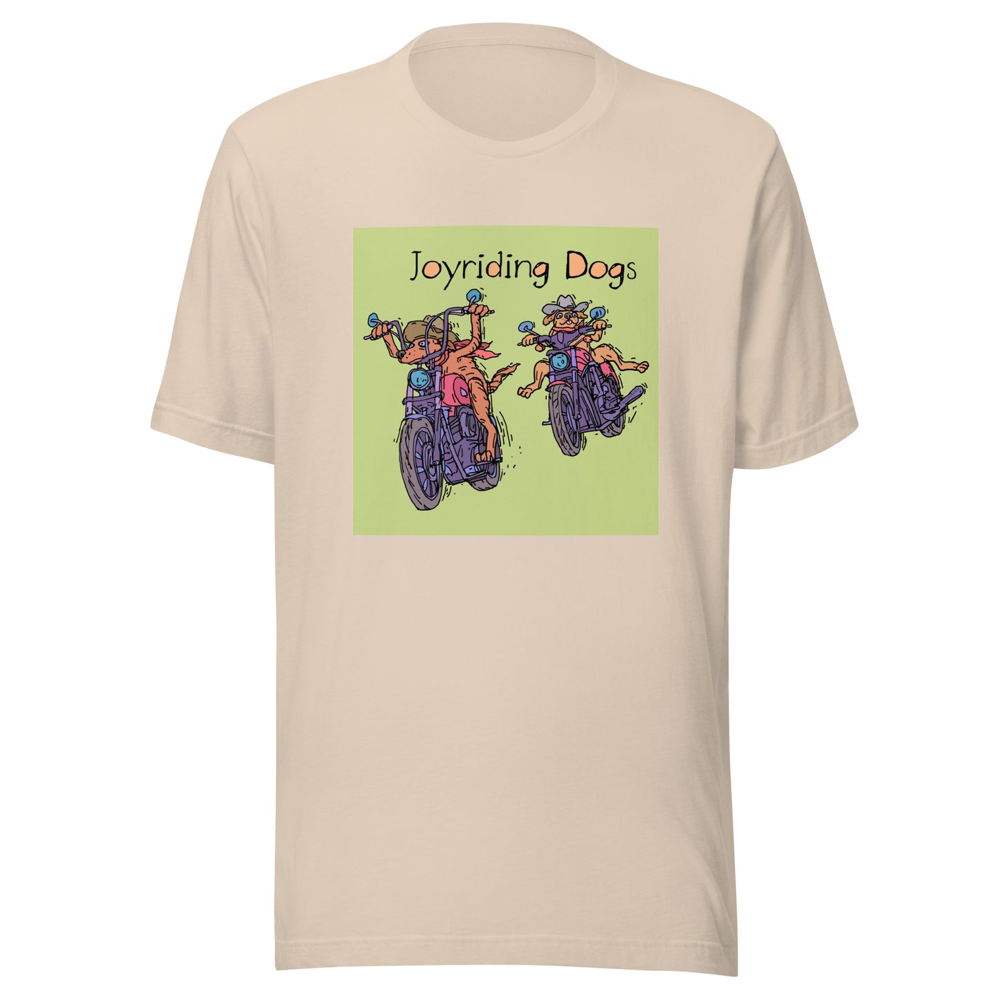 Cowboy Joyriding Dogs - Two Motorcycles - Unisex t-shirt