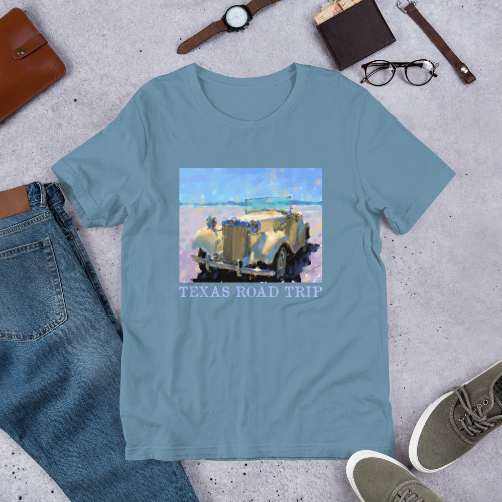 Texas Road Trip - MG - Light Font - Unisex t-shirt
