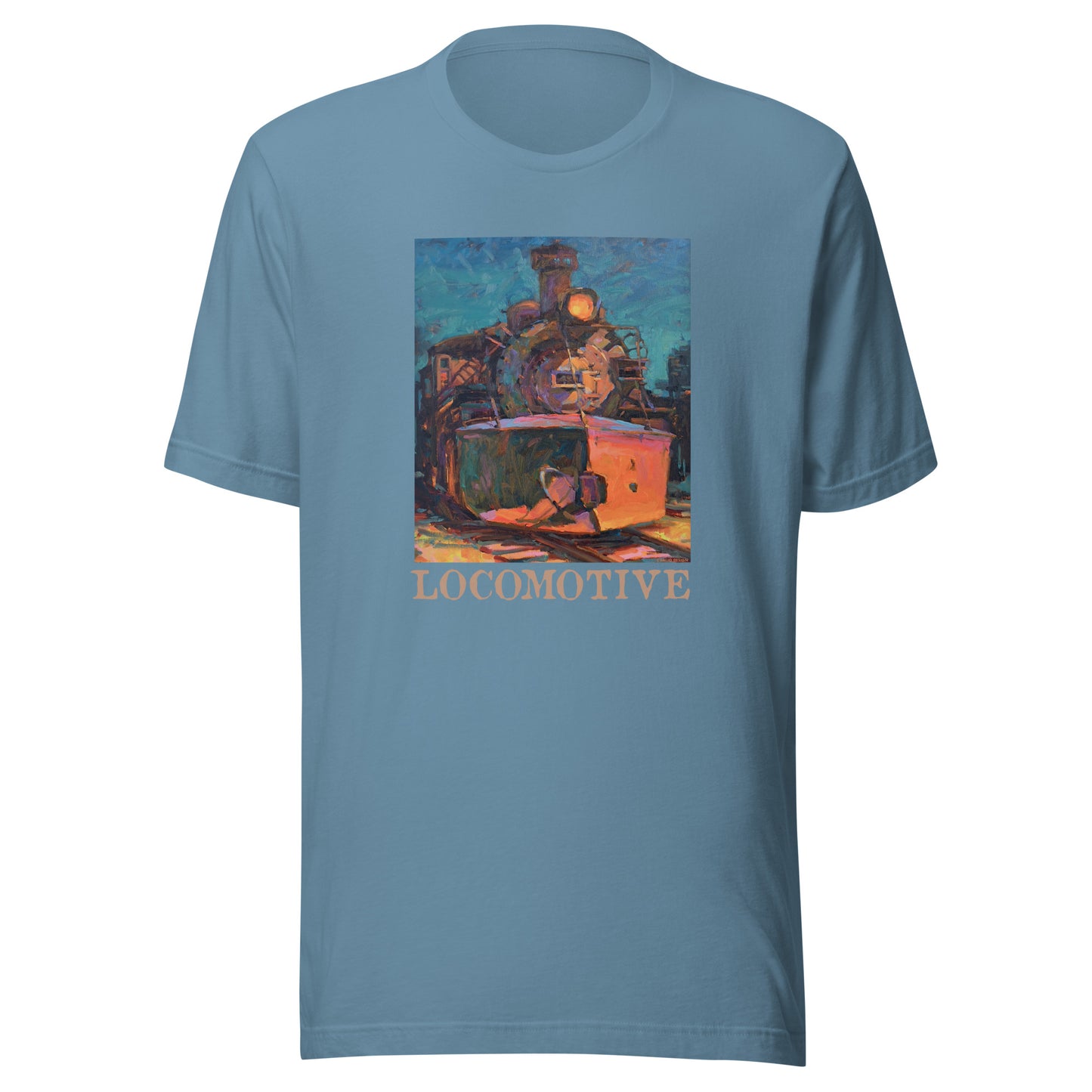 Cumbres Toltec Locomotive - text - Unisex t-shirt