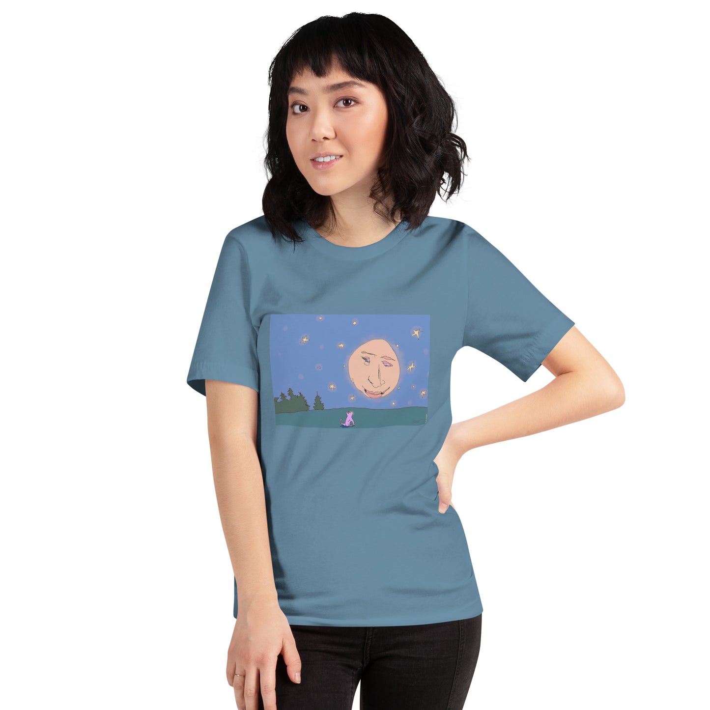 Quiet Conversation with the Moon - Unisex t-shirt