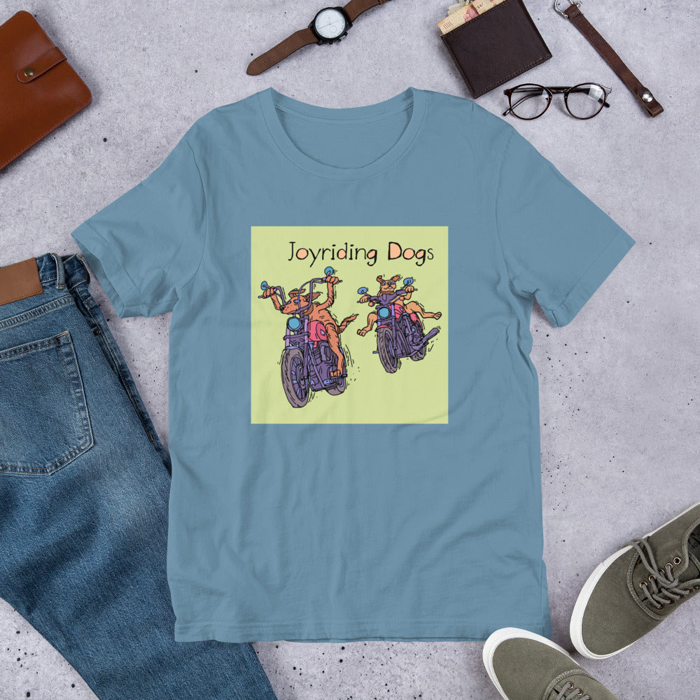 Joyriding Dogs - Two Motorcycles - Unisex t-shirt