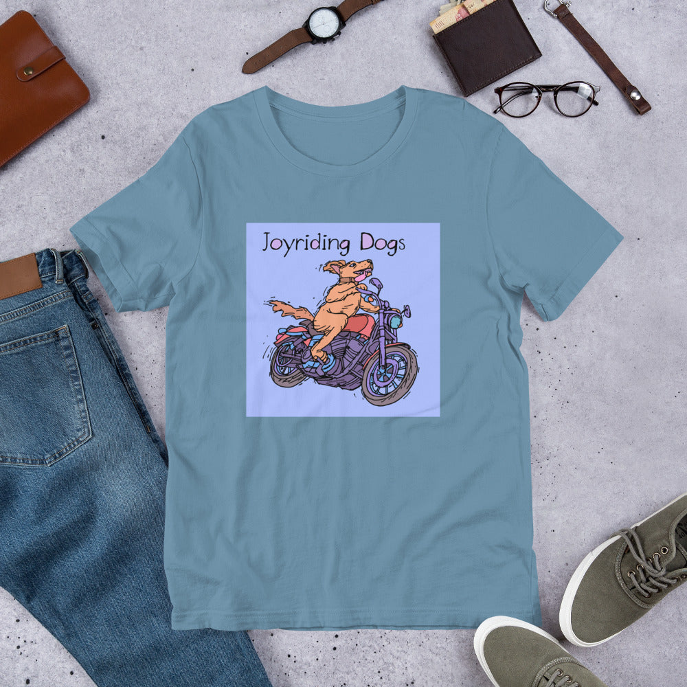 Joyriding Dogs - One Rider Red Motorcycle - Unisex t-shirt