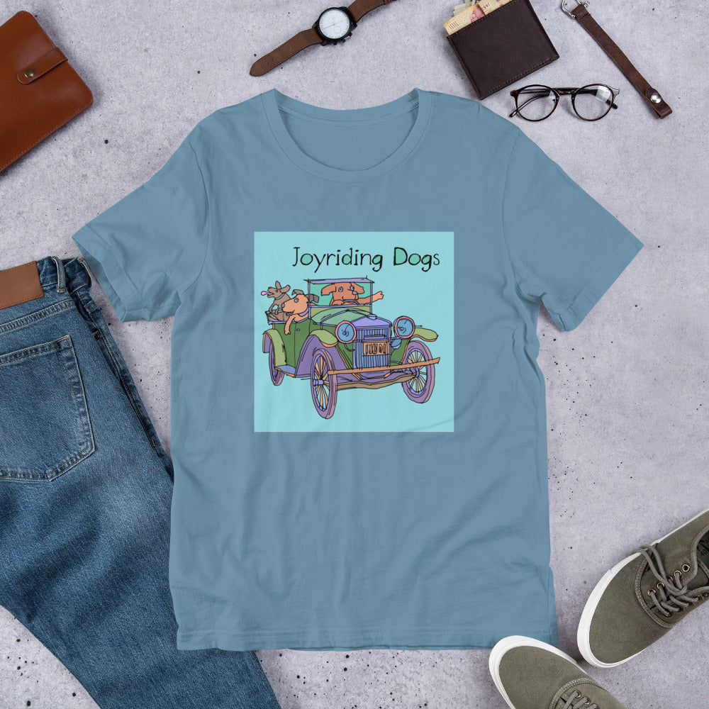 Joyriding Dogs - Green Car - Unisex t-shirt