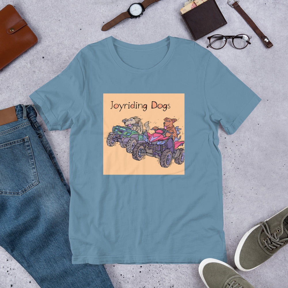 Joyriding Dogs - Two ATVs - Unisex t-shirt
