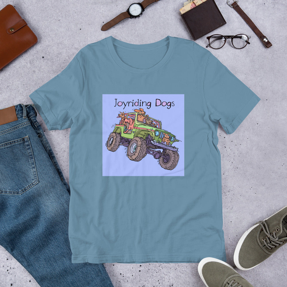 Joyriding Dogs - Green Jeep - Unisex t-shirt