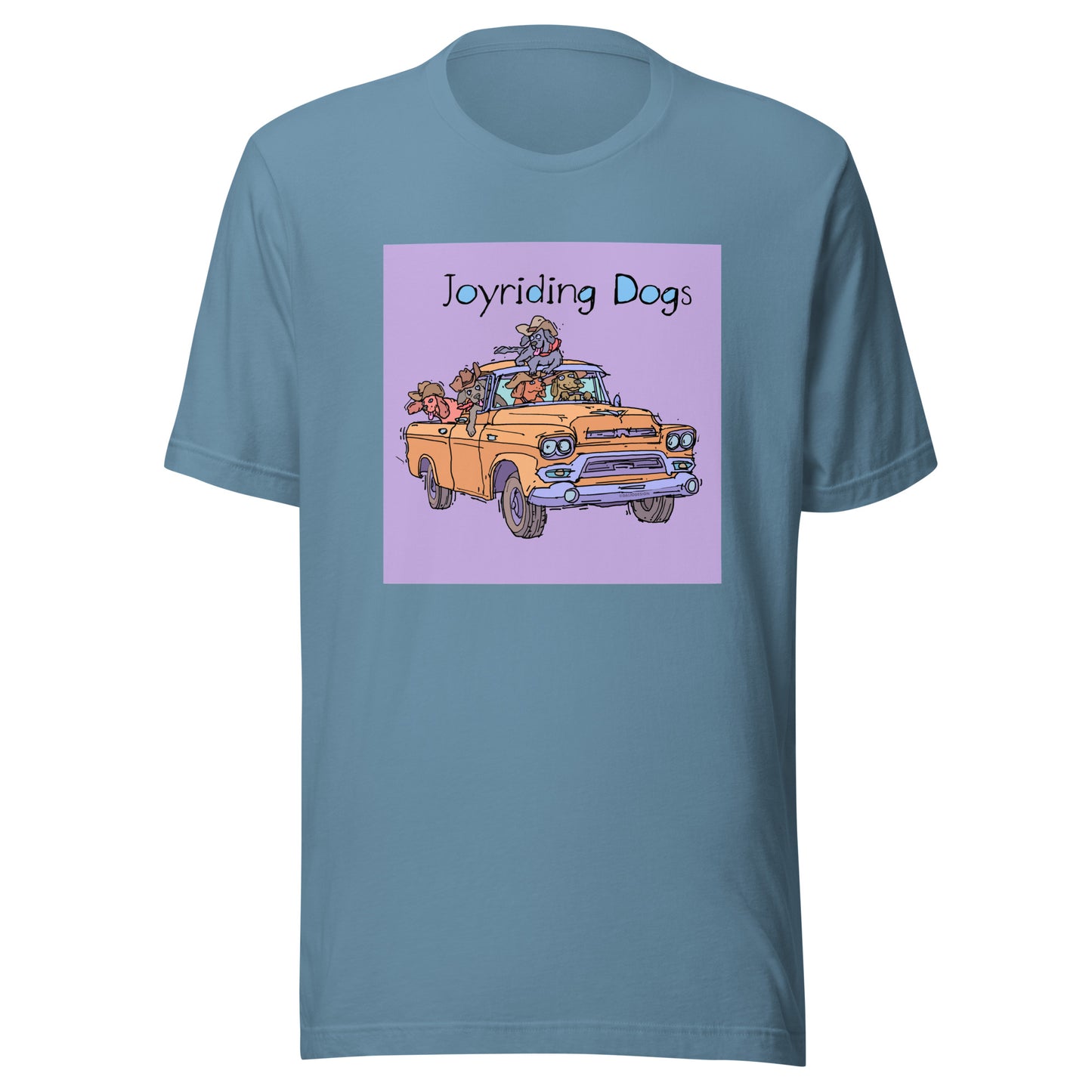 Cowboy Joyriding Dogs - Yellow Pickup - Unisex t-shirt