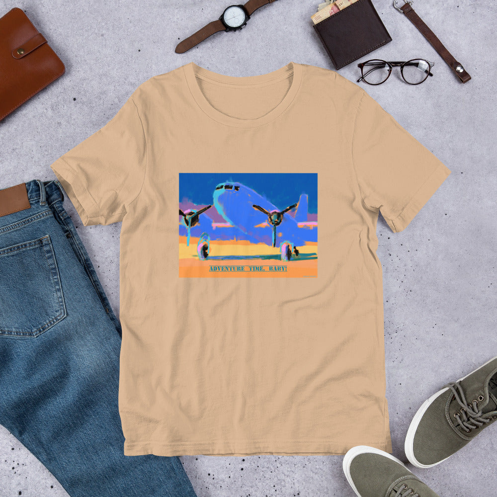 Adventure Time, Baby! - Blue/Yellow Airplane - Unisex t-shirt