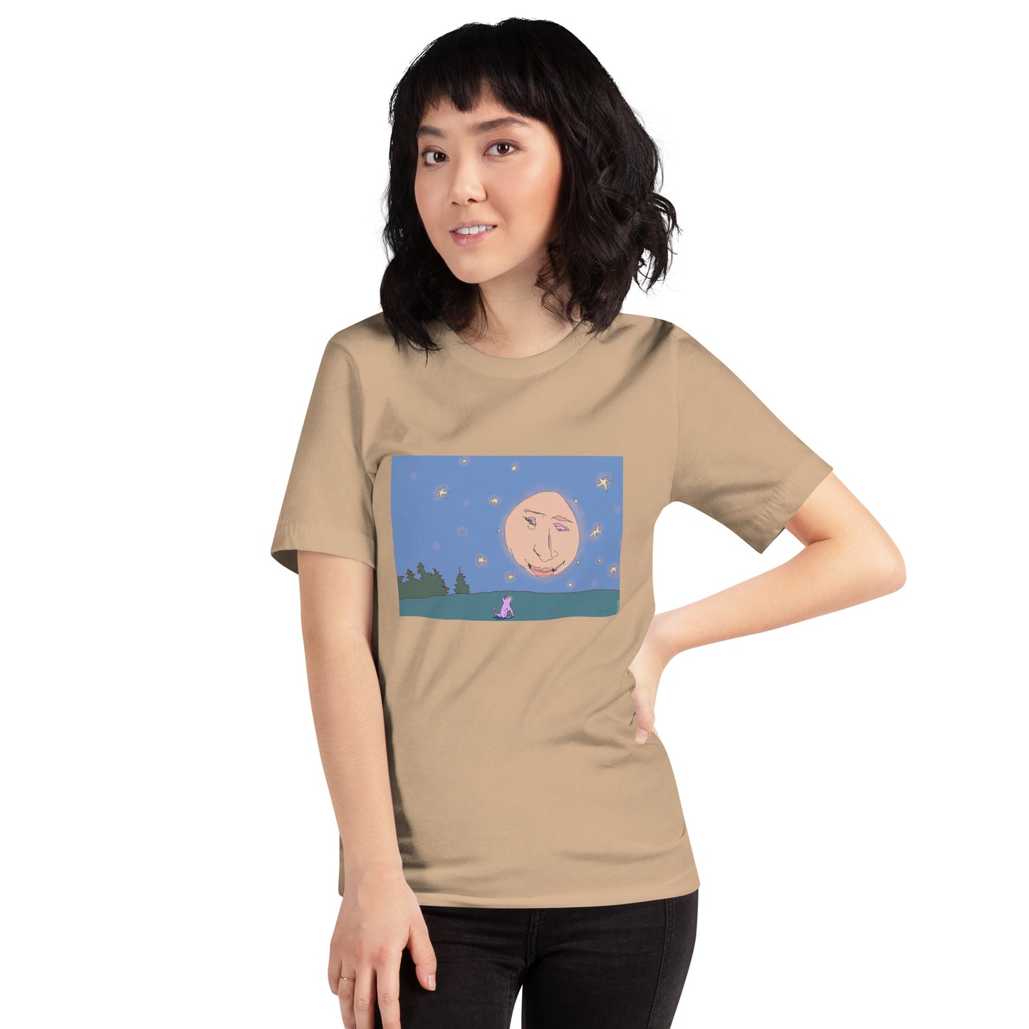 Quiet Conversation with the Moon - Unisex t-shirt