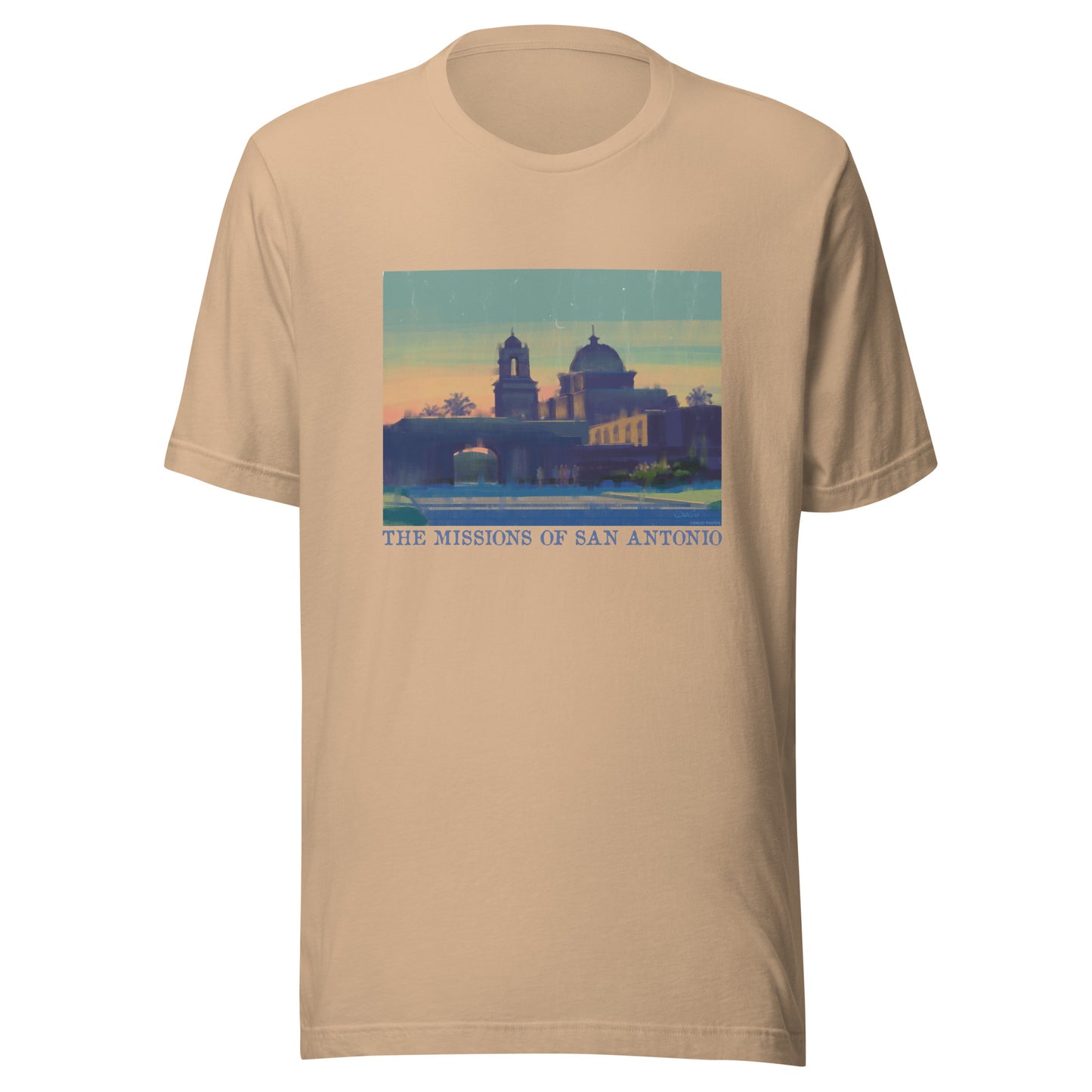 Missions of San Antonio - Dark Font - Unisex t-shirt