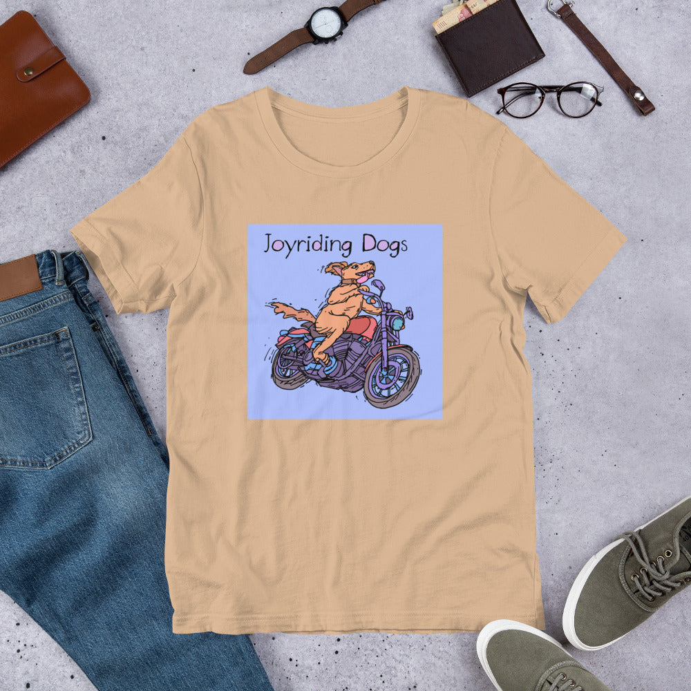 Joyriding Dogs - One Rider Red Motorcycle - Unisex t-shirt