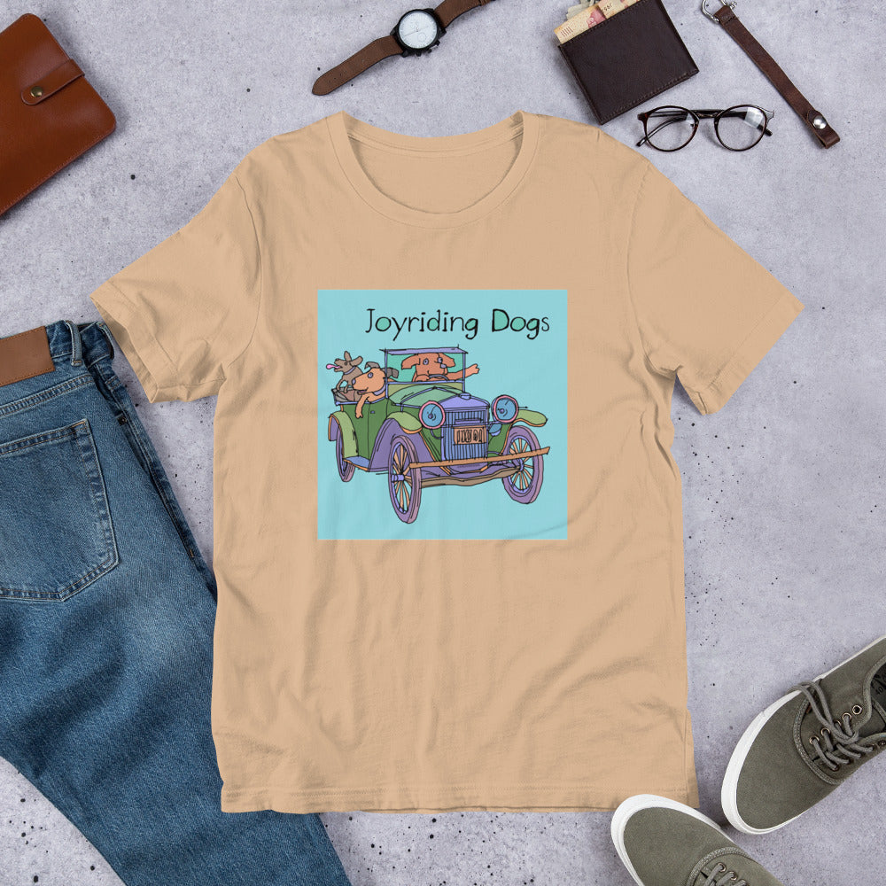 Joyriding Dogs - Green Car - Unisex t-shirt
