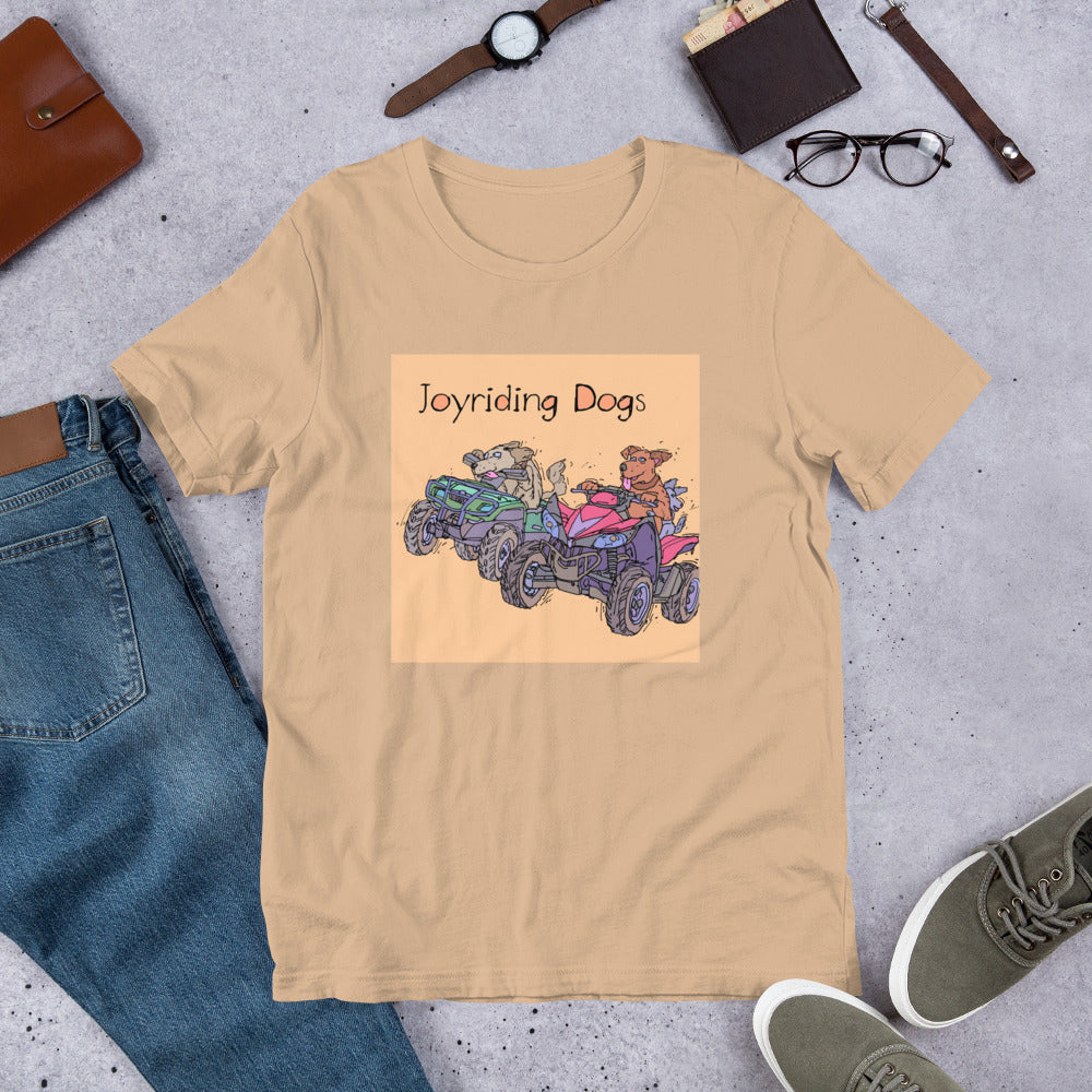 Joyriding Dogs - Two ATVs - Unisex t-shirt