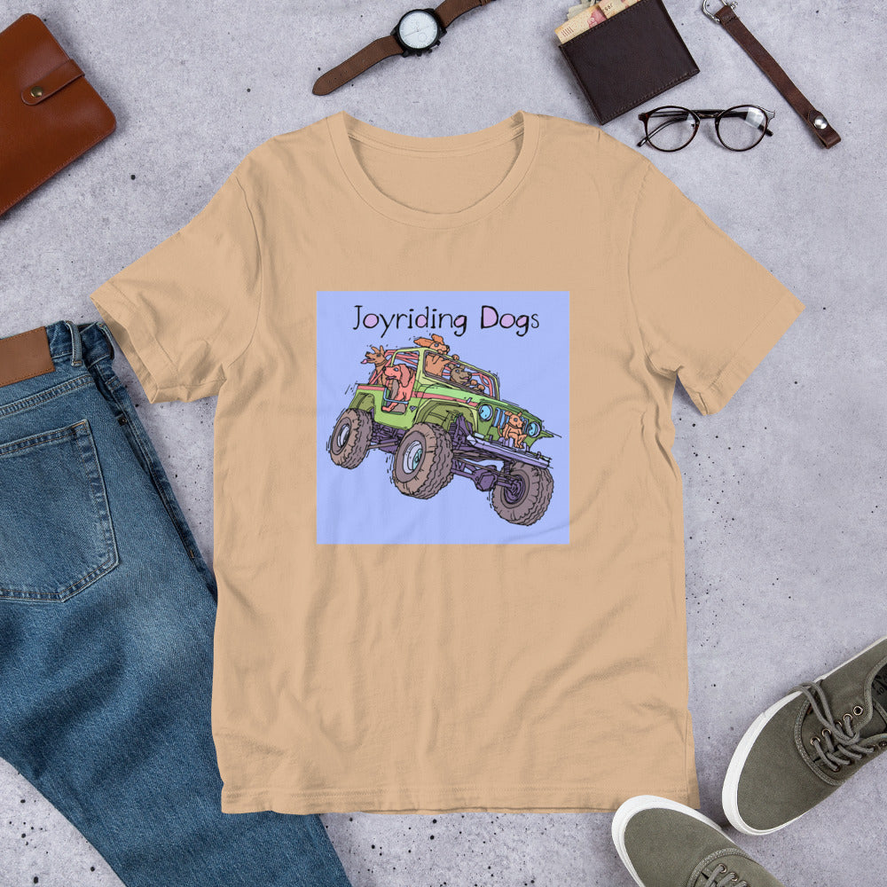 Joyriding Dogs - Green Jeep - Unisex t-shirt
