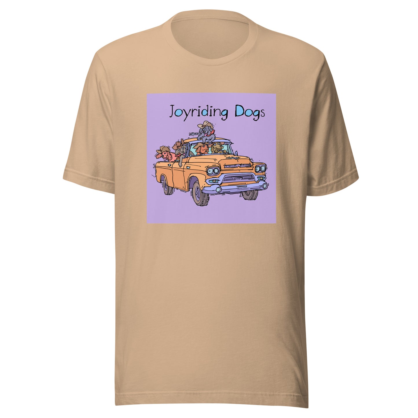 Cowboy Joyriding Dogs - Yellow Pickup - Unisex t-shirt