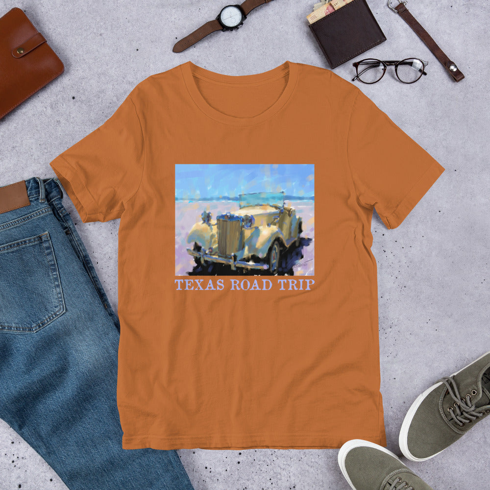 Texas Road Trip - MG - Light Font - Unisex t-shirt