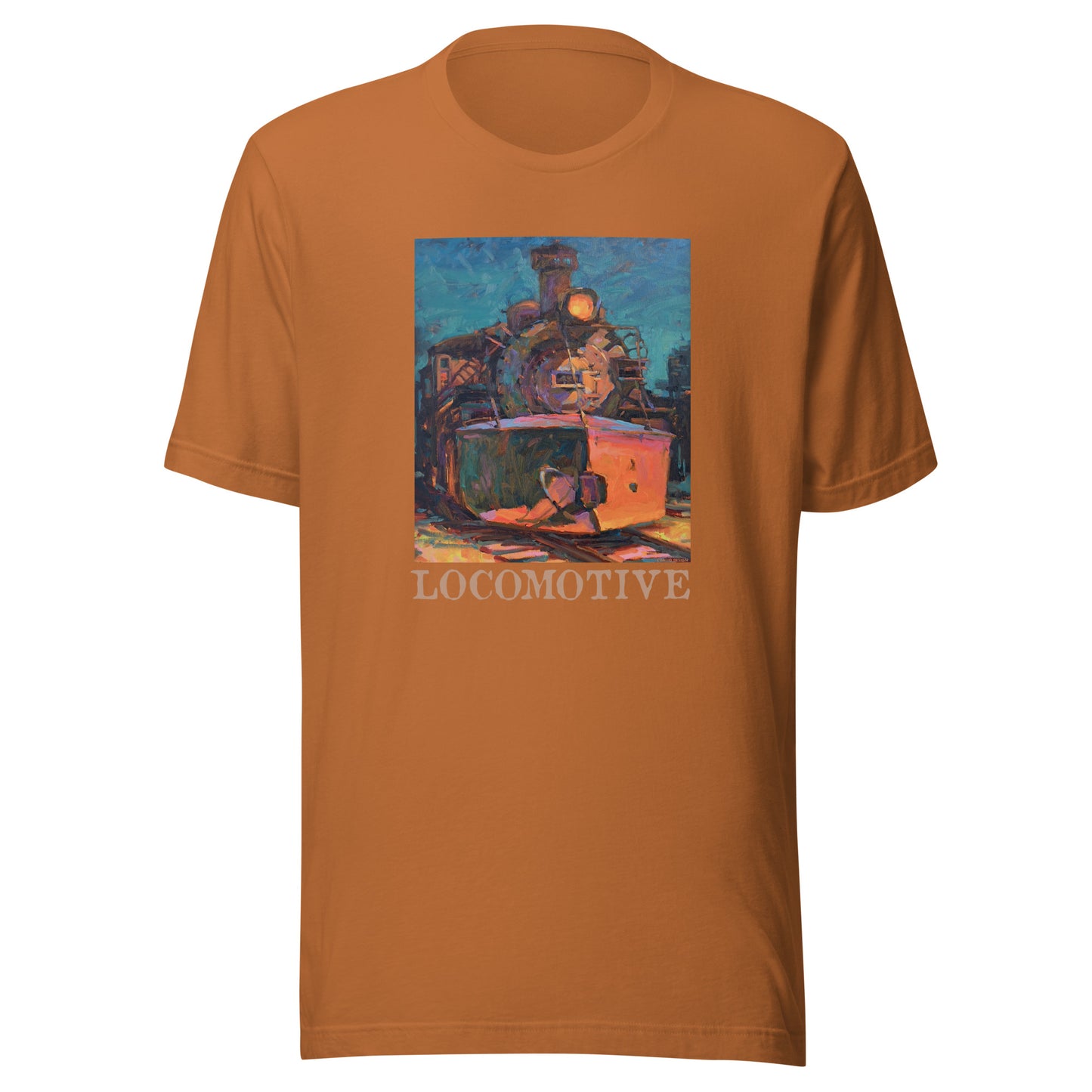Cumbres Toltec Locomotive - text - Unisex t-shirt