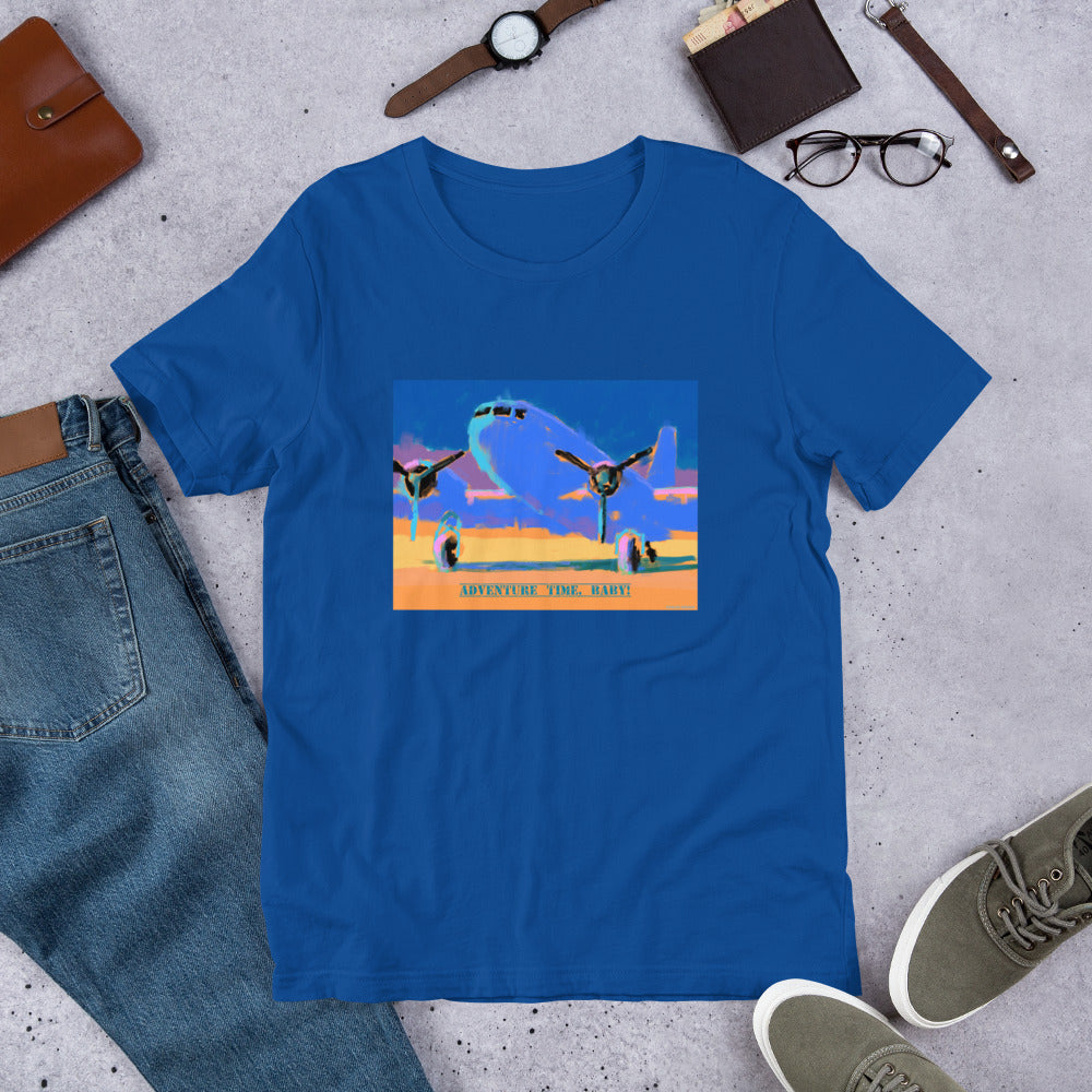 Adventure Time, Baby! - Blue/Yellow Airplane - Unisex t-shirt