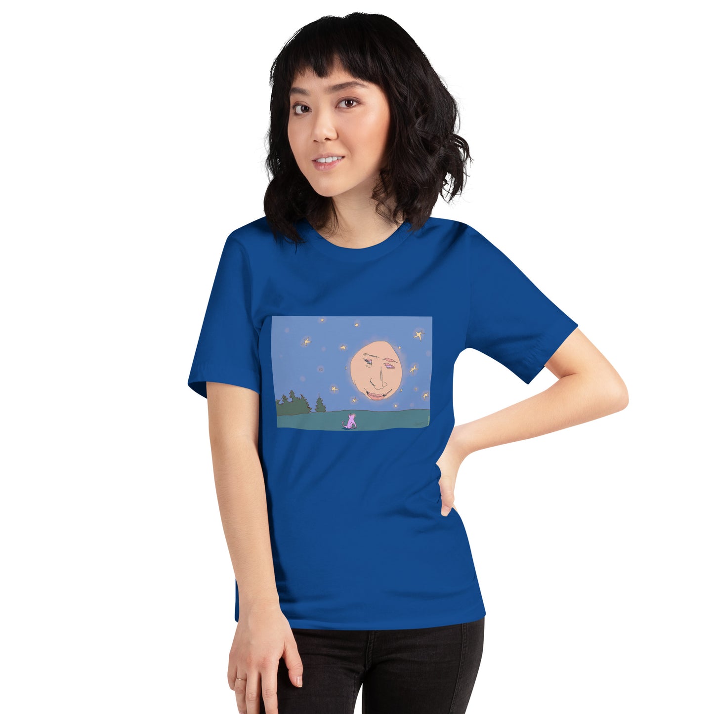 Quiet Conversation with the Moon - Unisex t-shirt