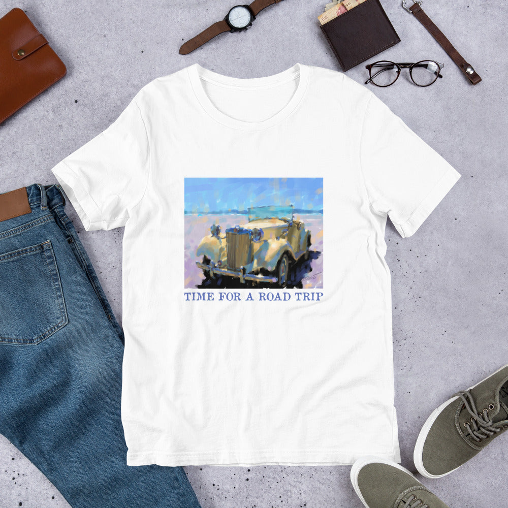 Time for a Road Trip - MG - Dark Font - Unisex t-shirt
