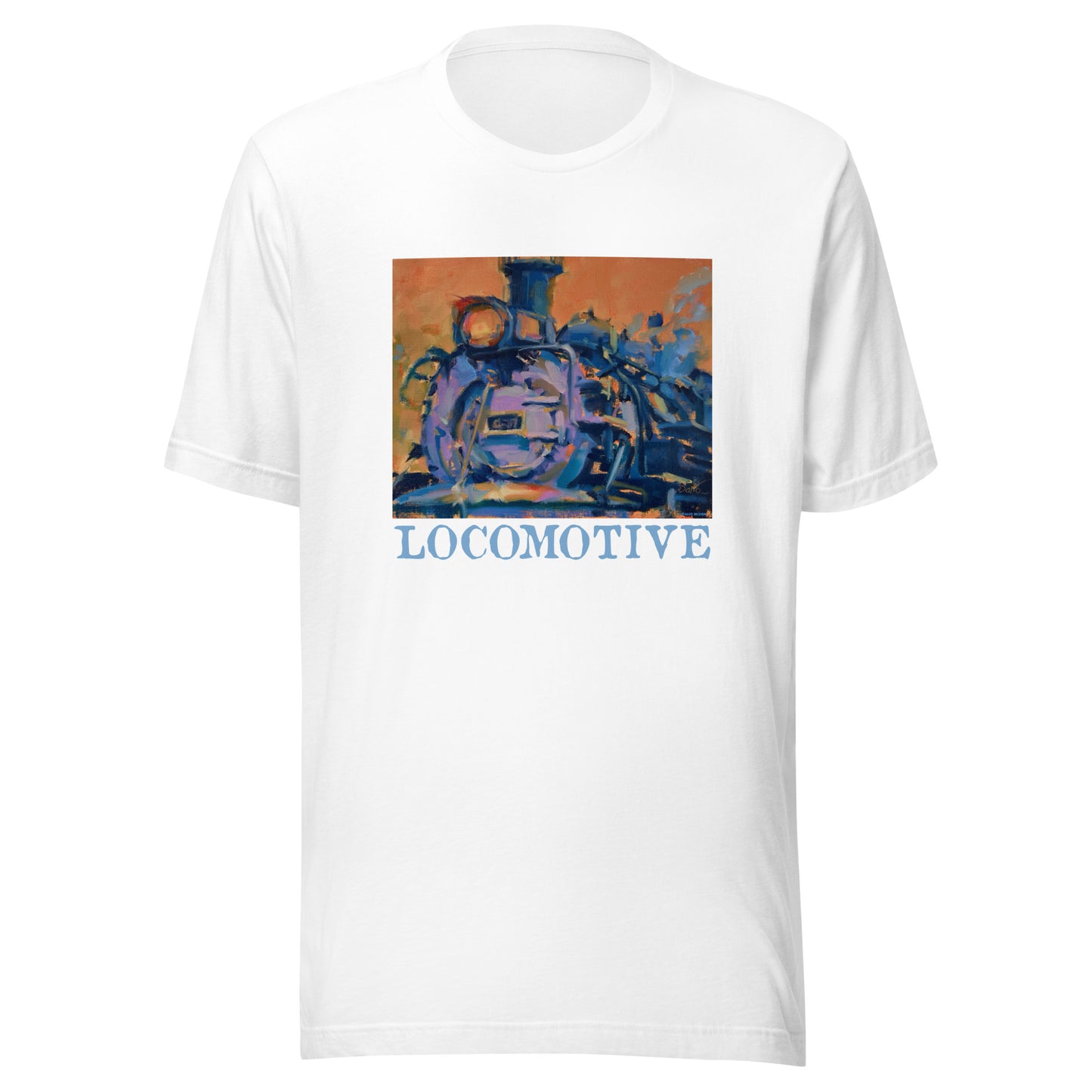 Engine 487 - Locomotive text - Unisex t-shirt