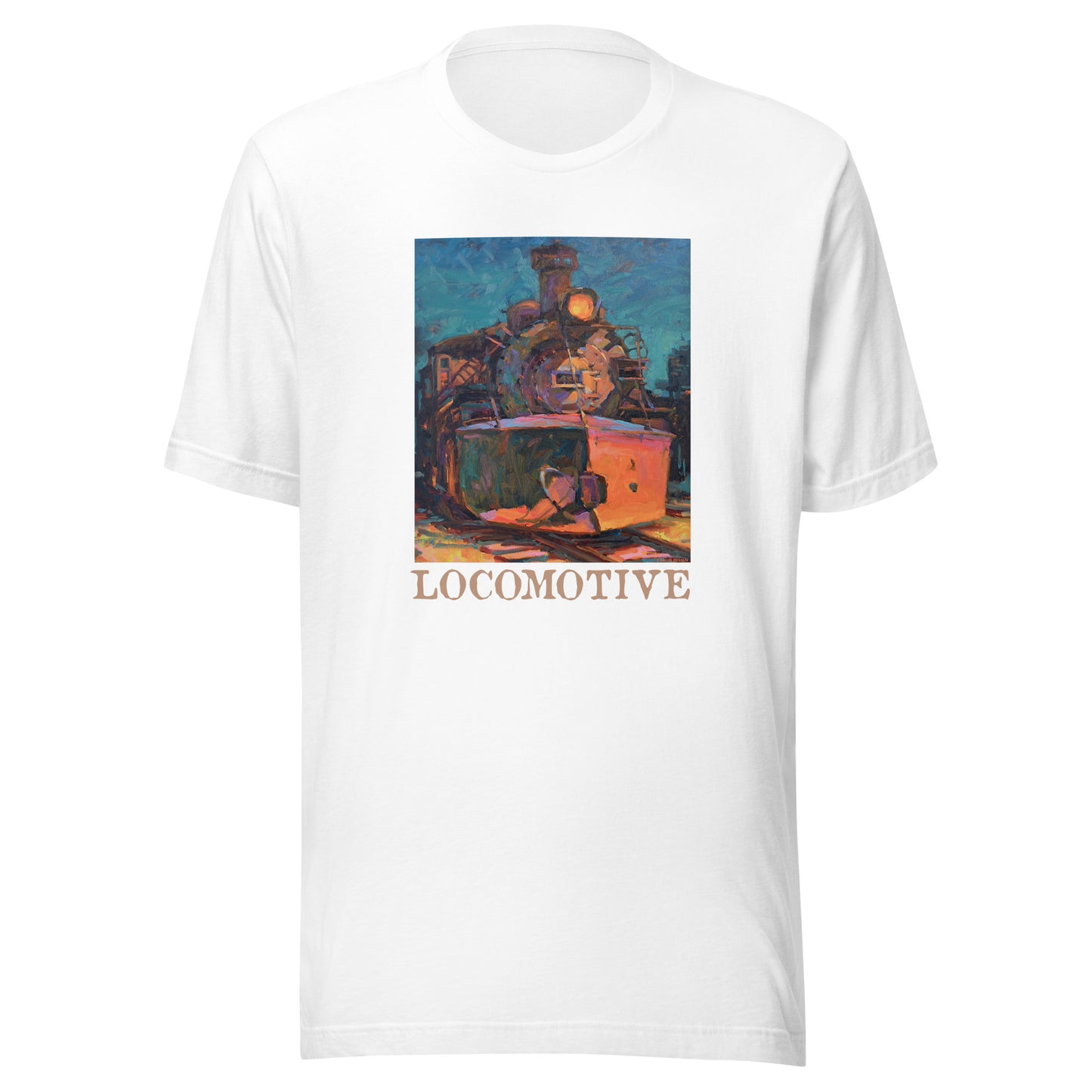 Cumbres Toltec Locomotive - text - Unisex t-shirt