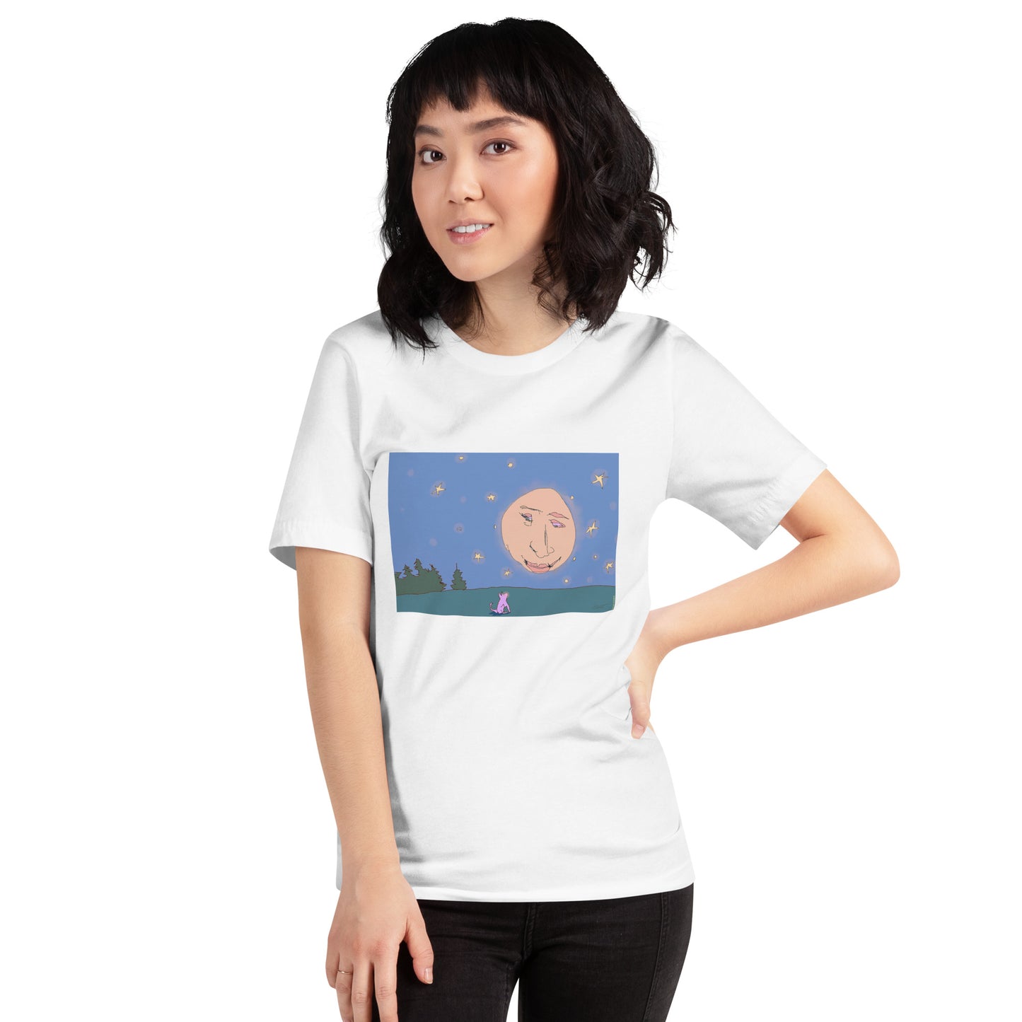 Quiet Conversation with the Moon - Unisex t-shirt