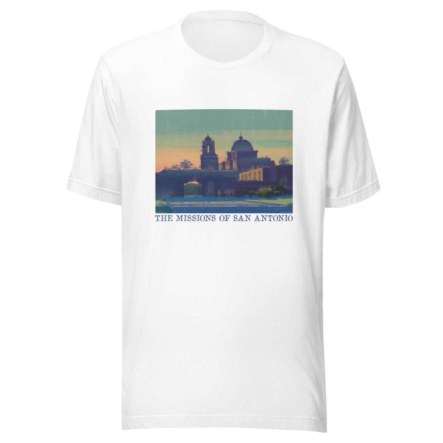 Missions of San Antonio - Dark Font - Unisex t-shirt