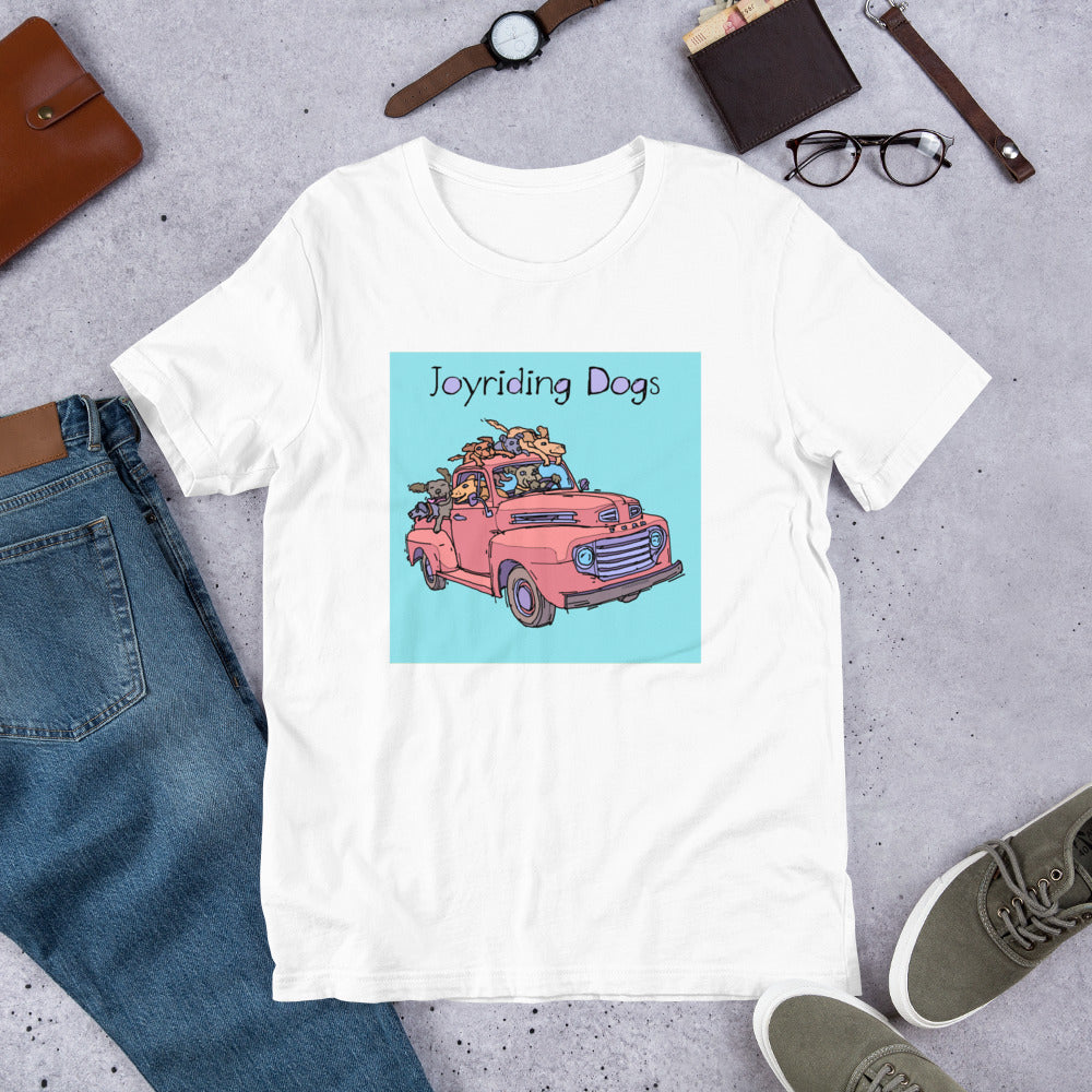 Joyriding Dogs - Red Pickup - Unisex t-shirt