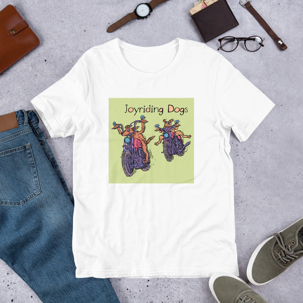Joyriding Dogs - Two Motorcycles - Unisex t-shirt