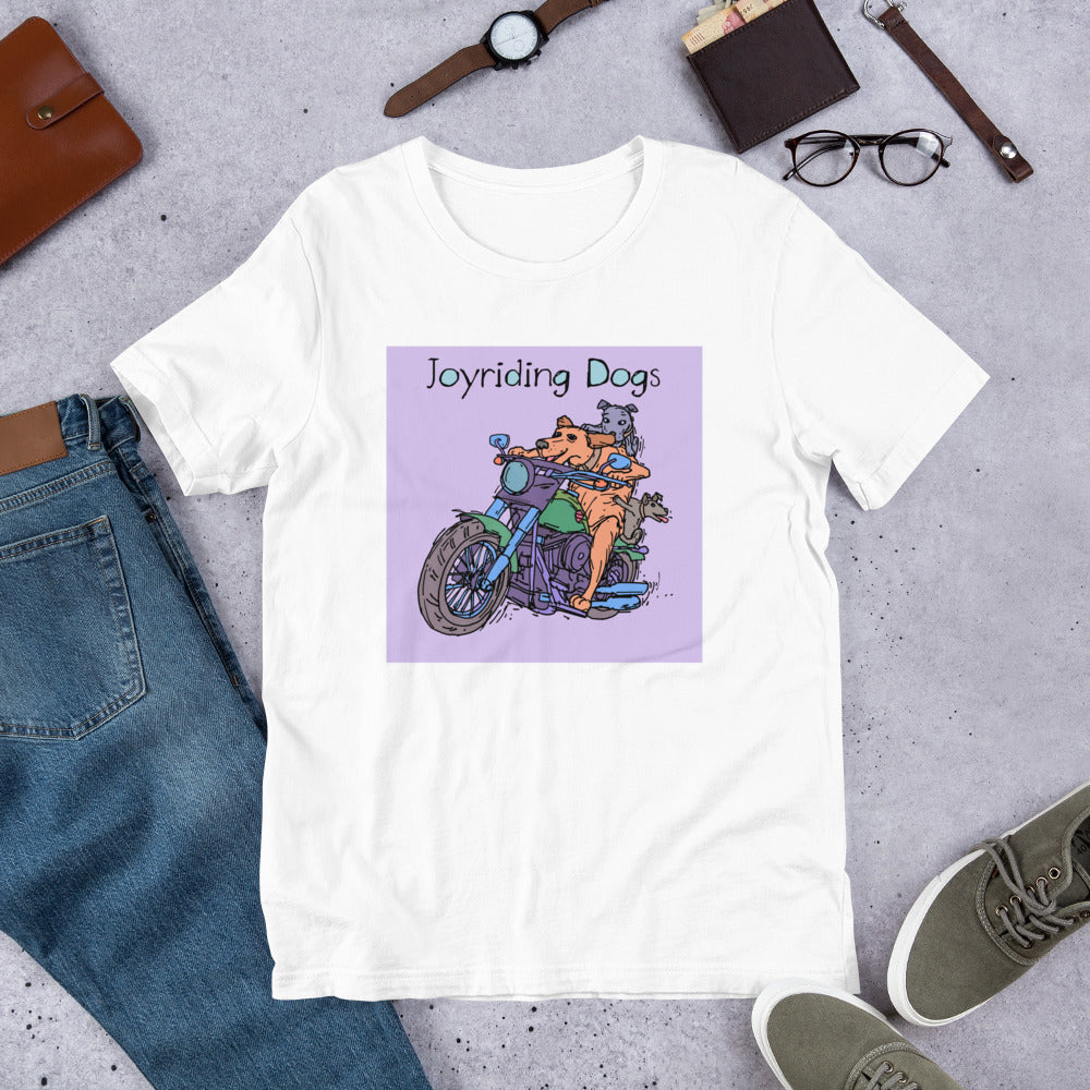 Joyriding Dogs - Two Riders Green Motorcycle - Unisex t-shirt