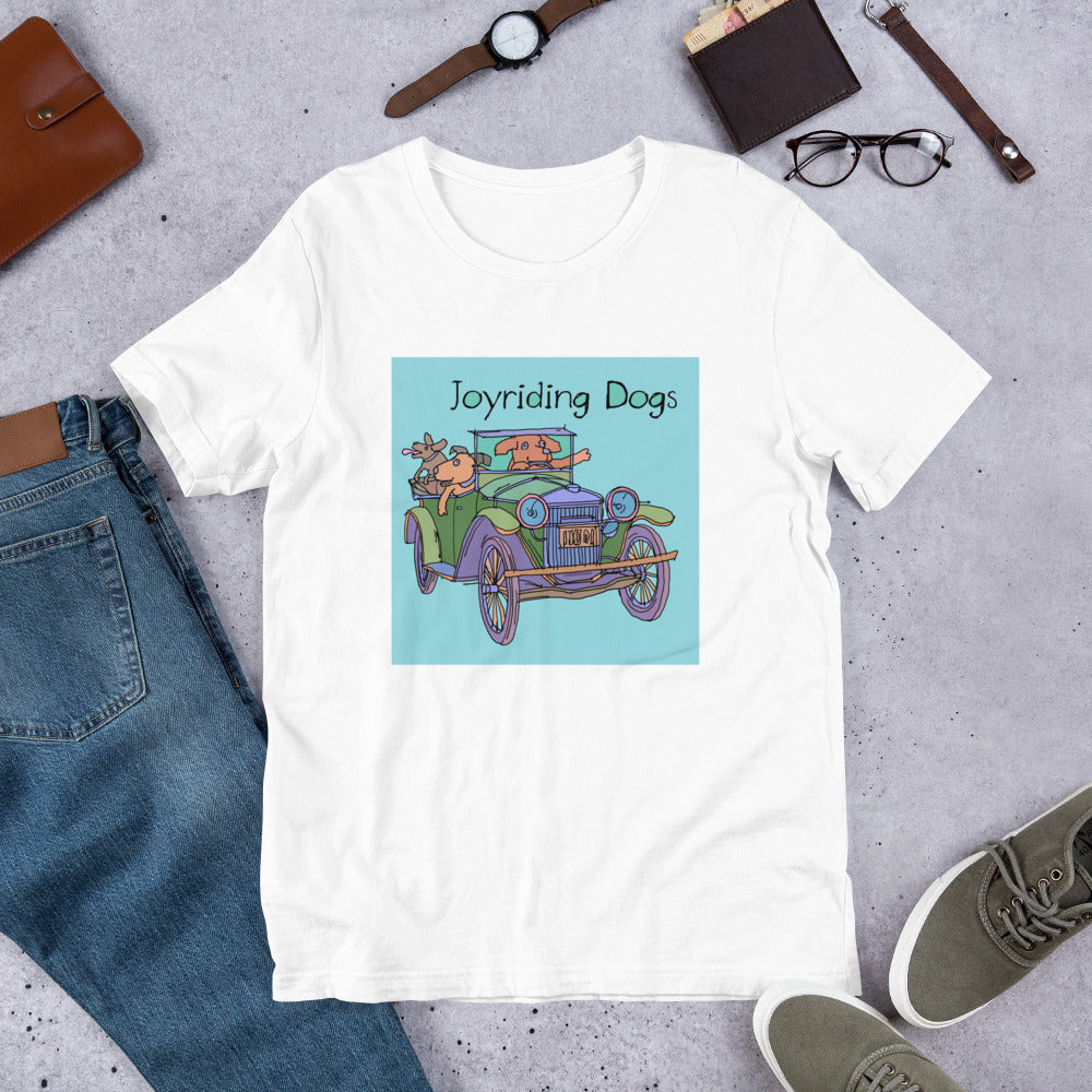 Joyriding Dogs - Green Car - Unisex t-shirt