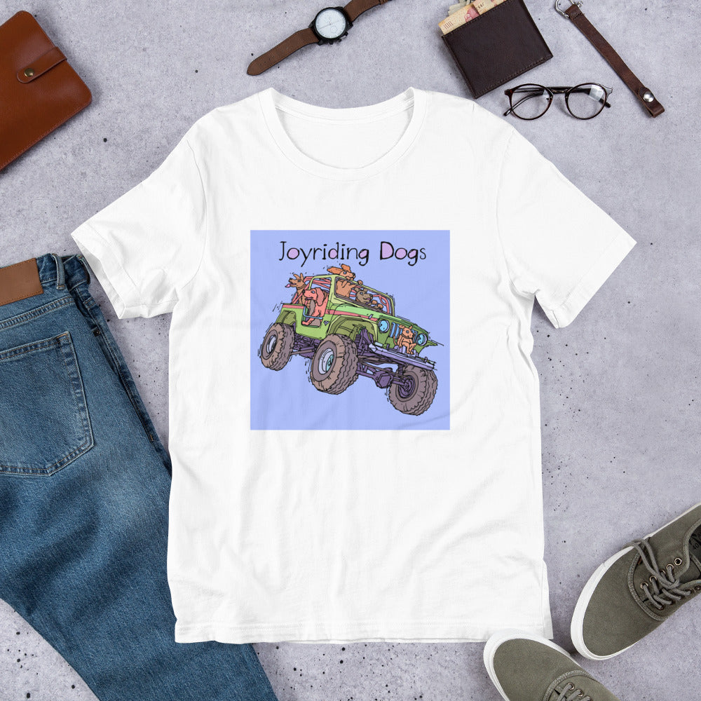 Joyriding Dogs - Green Jeep - Unisex t-shirt