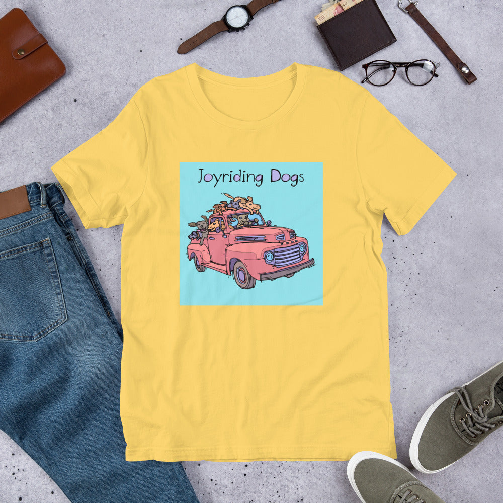 Joyriding Dogs - Red Pickup - Unisex t-shirt