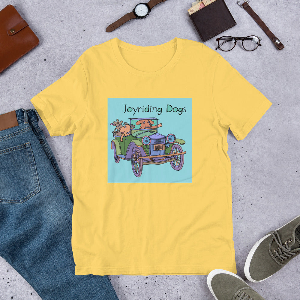 Joyriding Dogs - Green Car - Unisex t-shirt