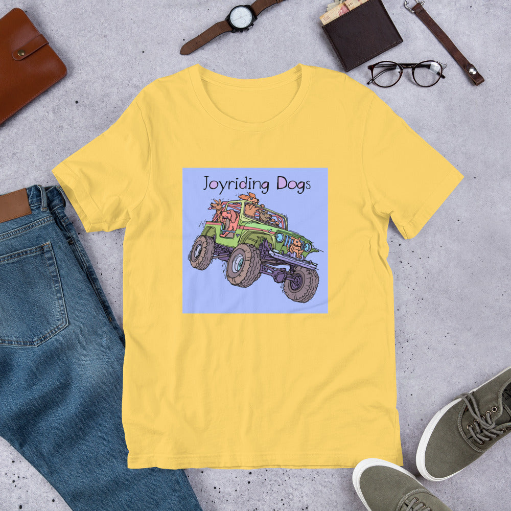 Joyriding Dogs - Green Jeep - Unisex t-shirt