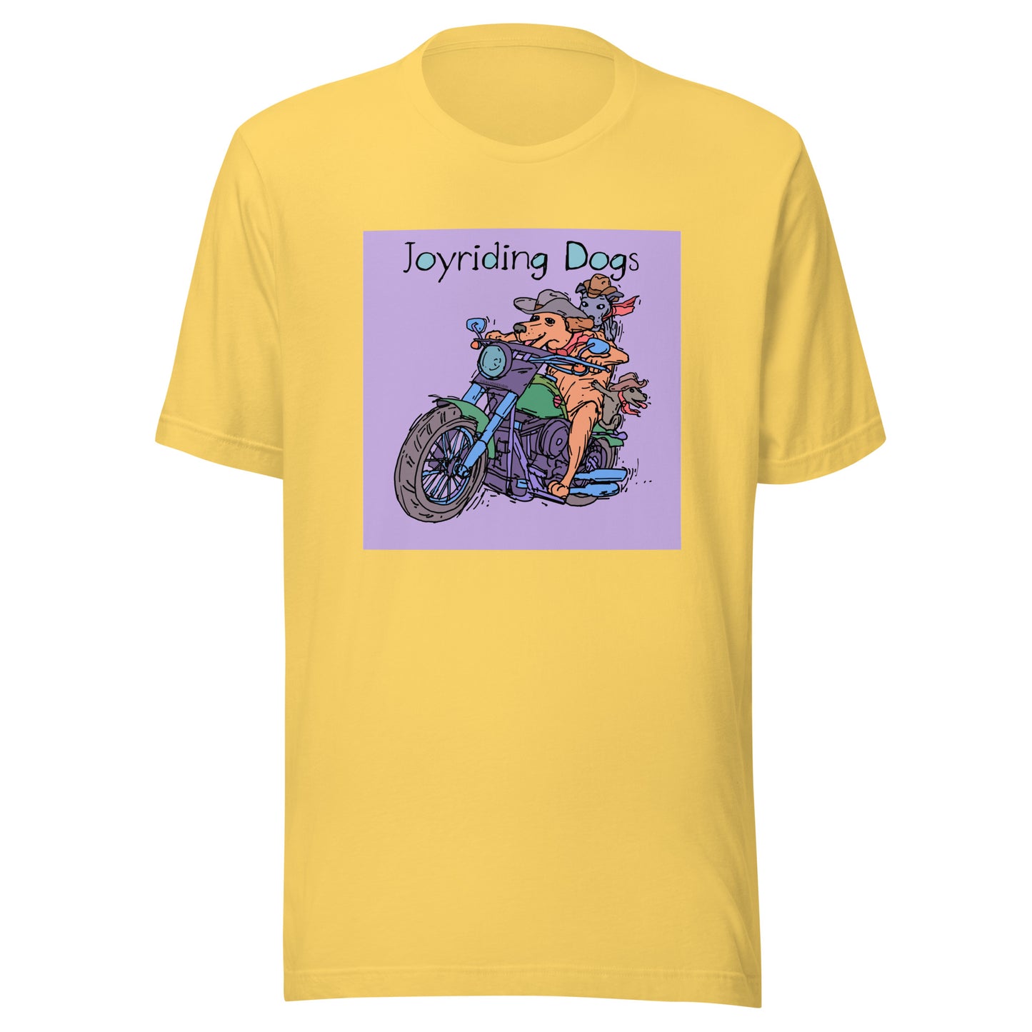Cowboy Joyriding Dogs - Two Riders Green Motorcycle - Unisex t-shirt