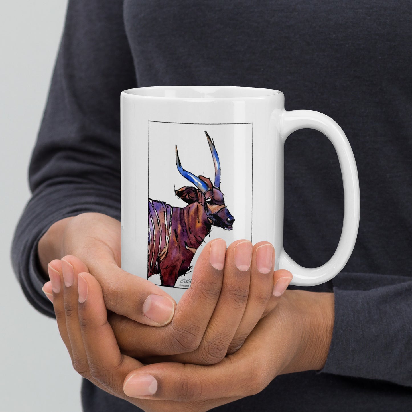 Bongo - 15oz White glossy mug - image on both sides